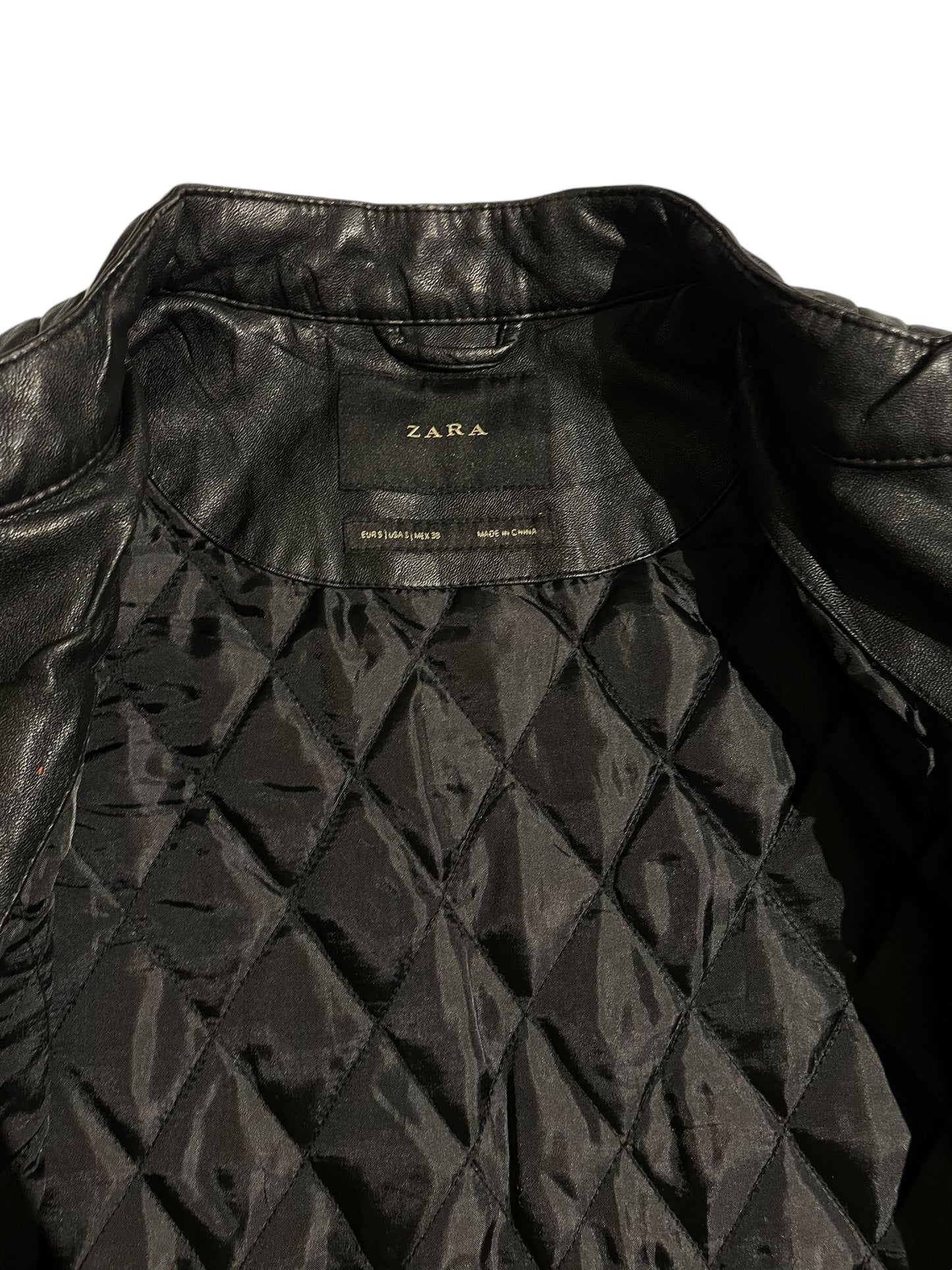 Zara motor leather jacket
