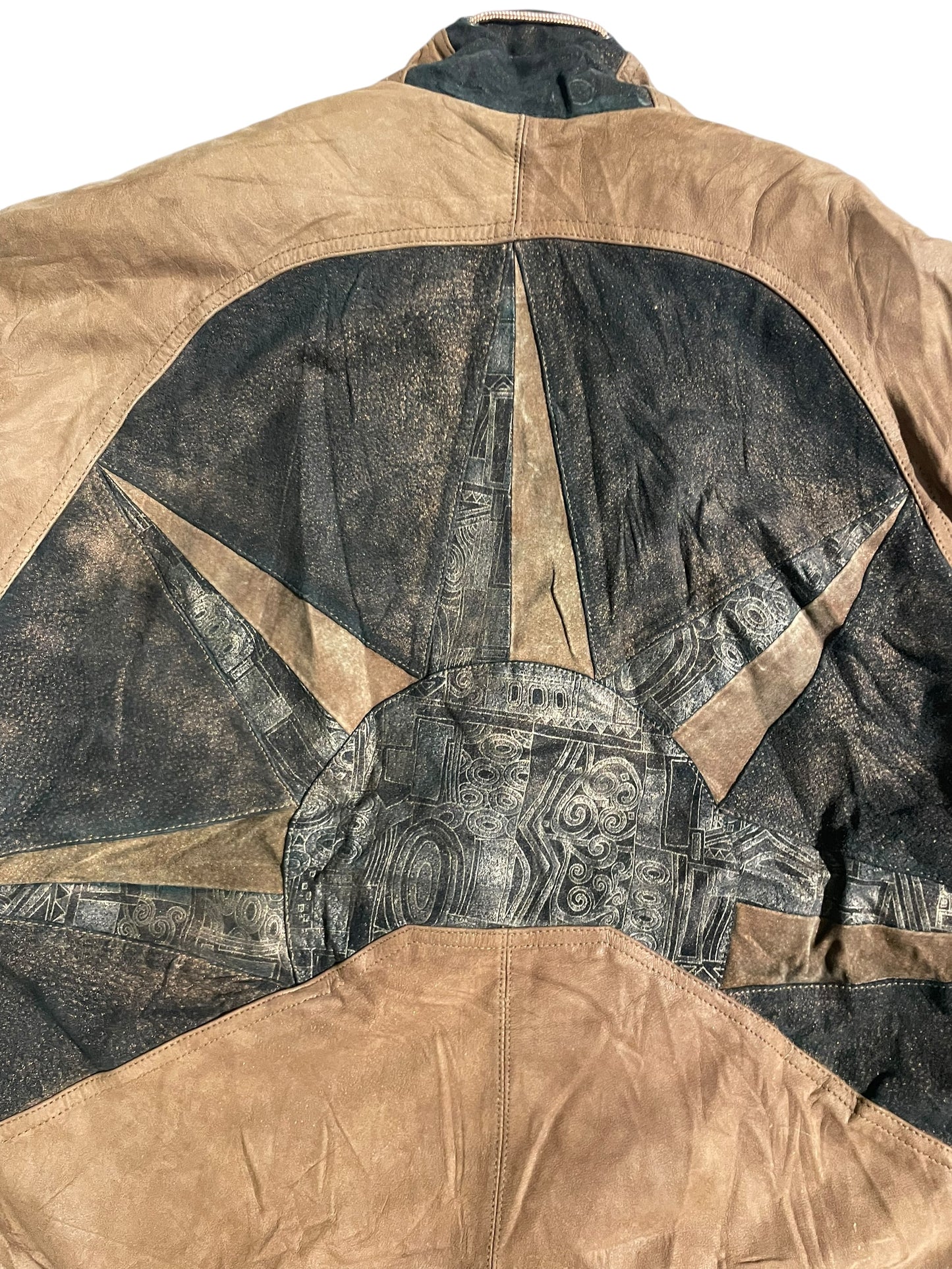 Win-lit sun leather jacket