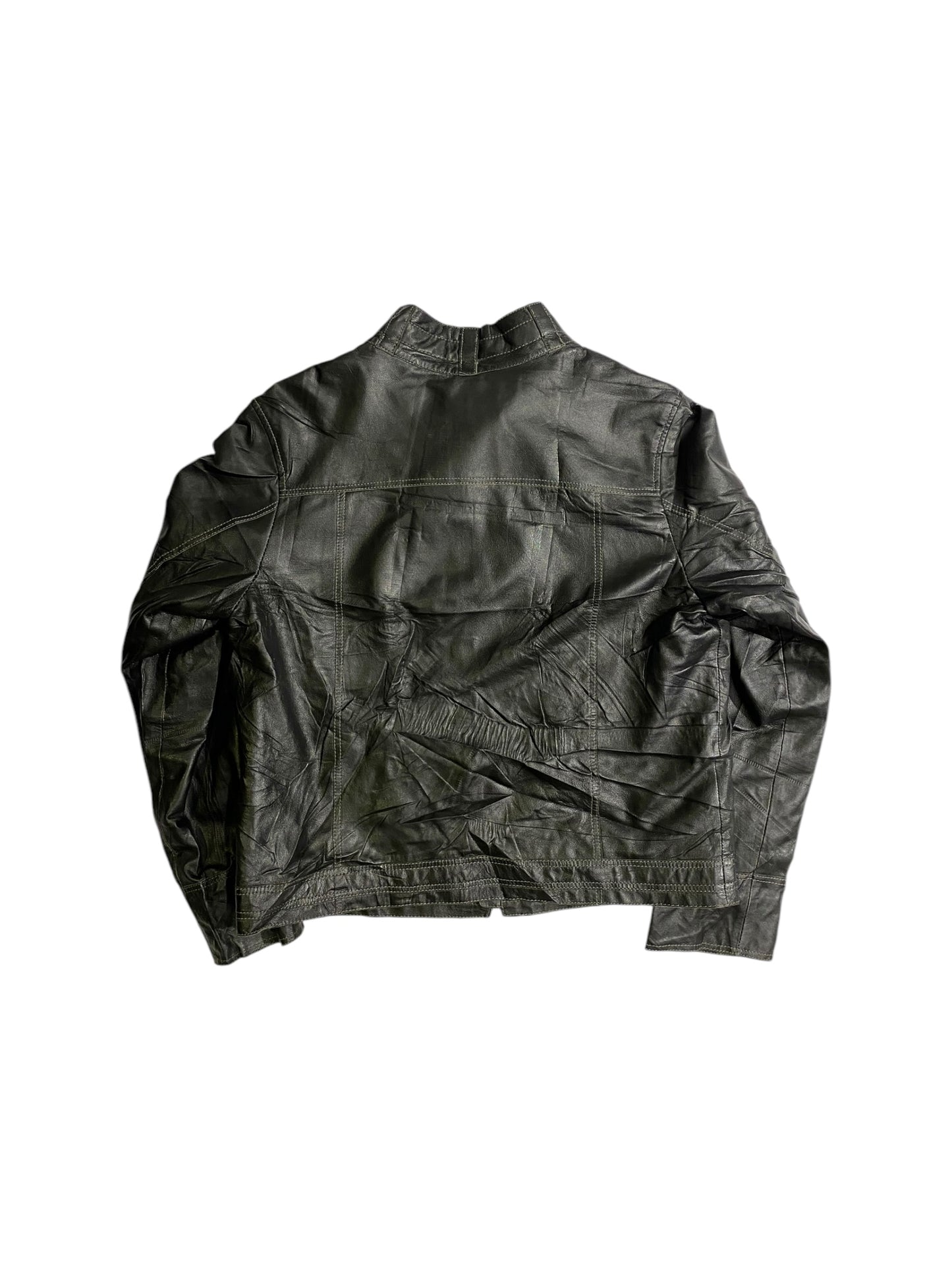 Vintage black leather jacket