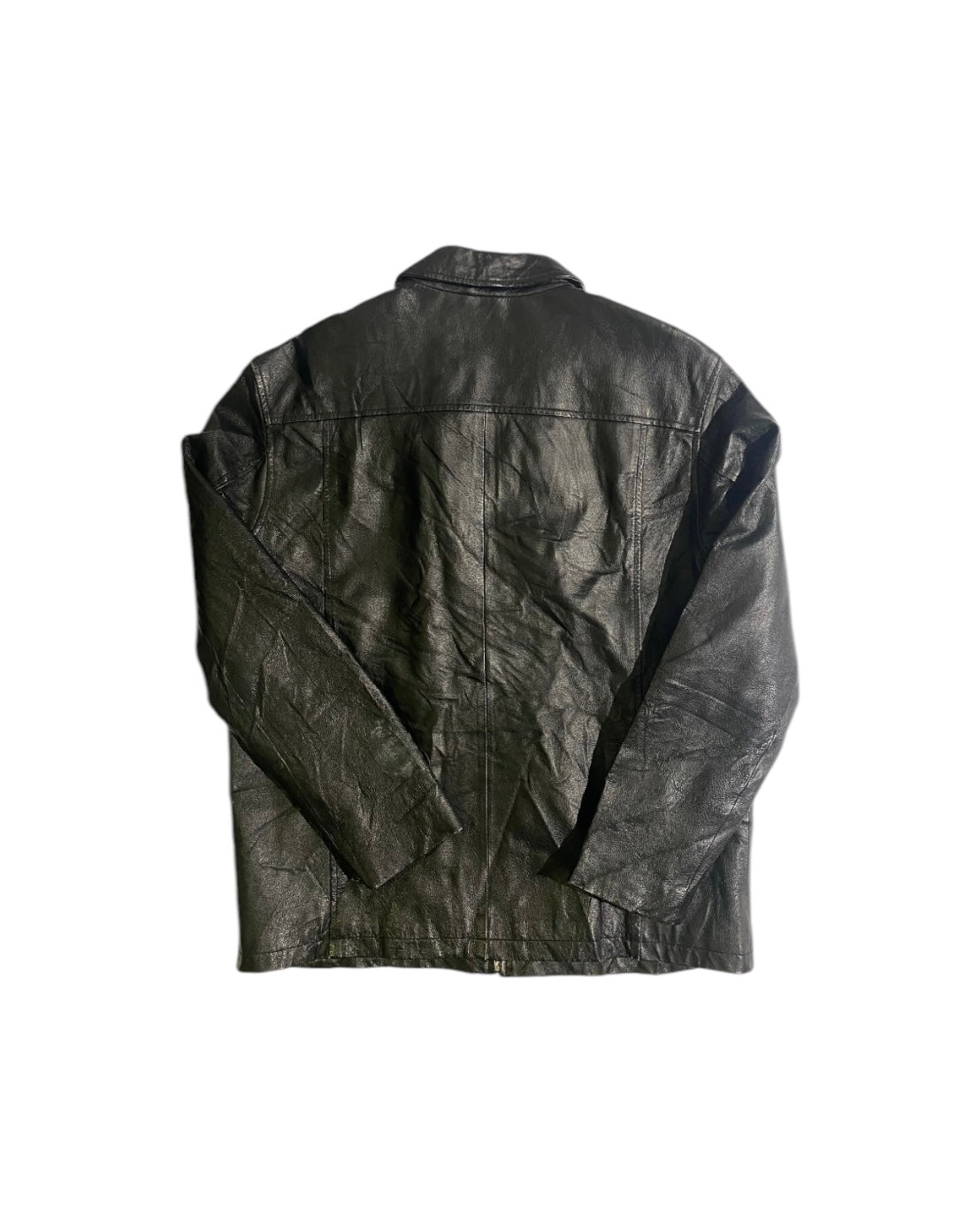 Tweed river vntg leather jacket