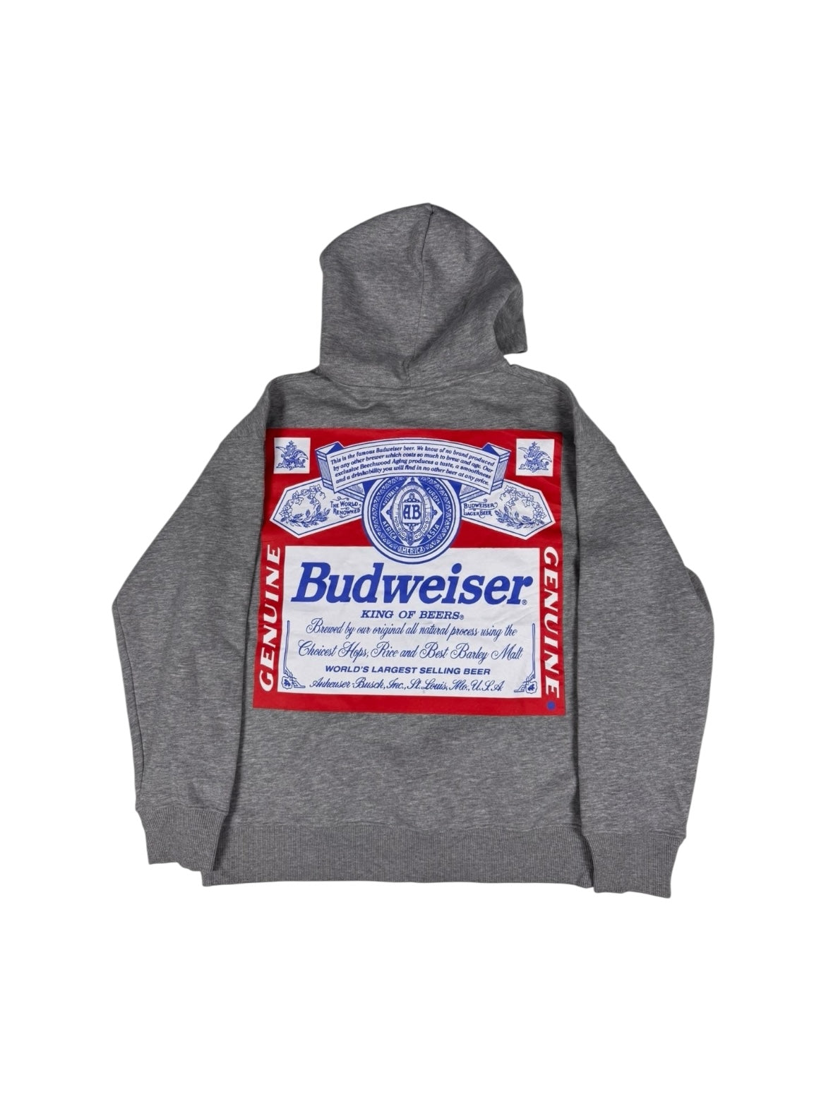 Budweiser graphic double-hooded sweater