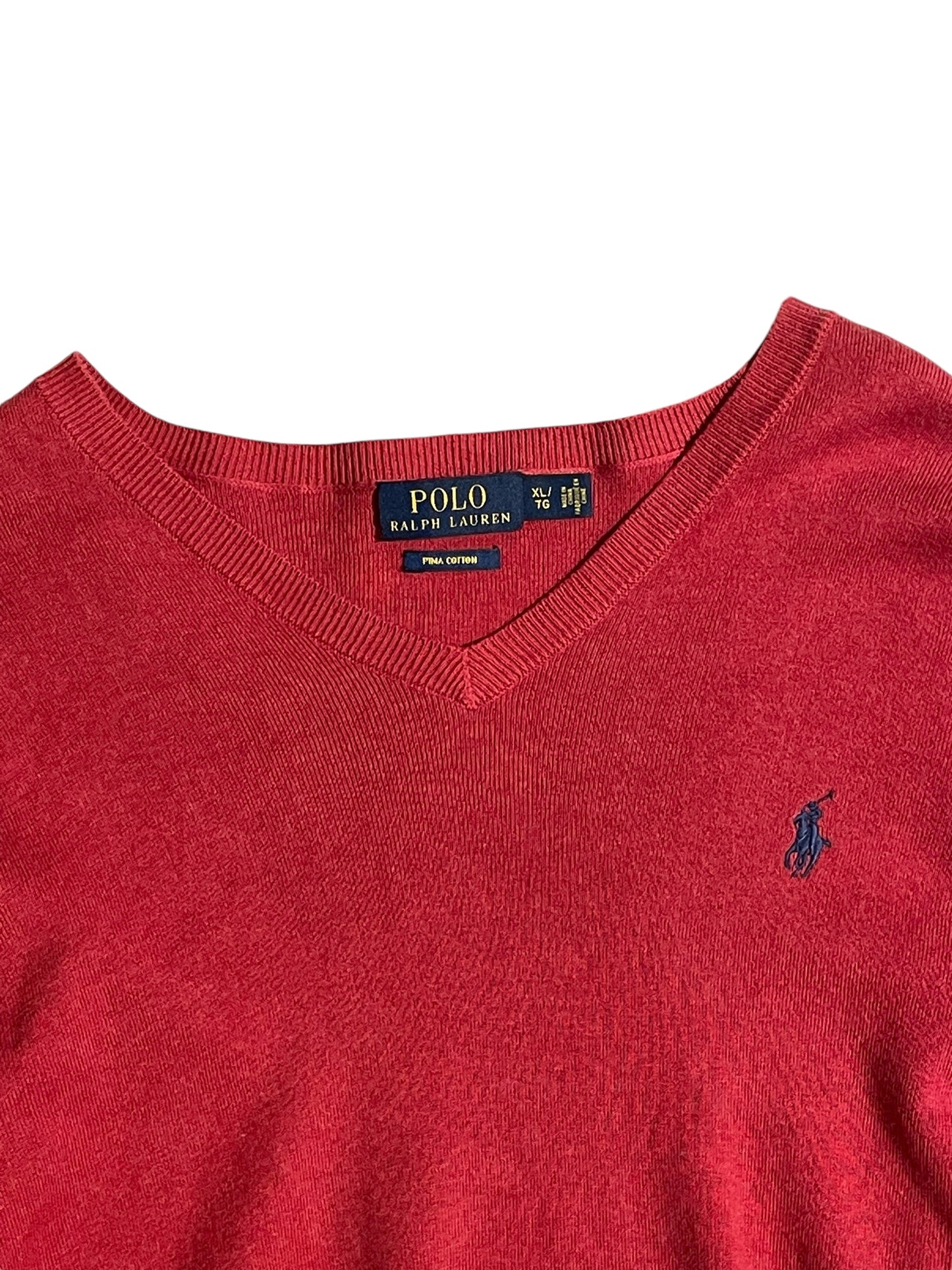 Polo Ralph Lauren red v neck