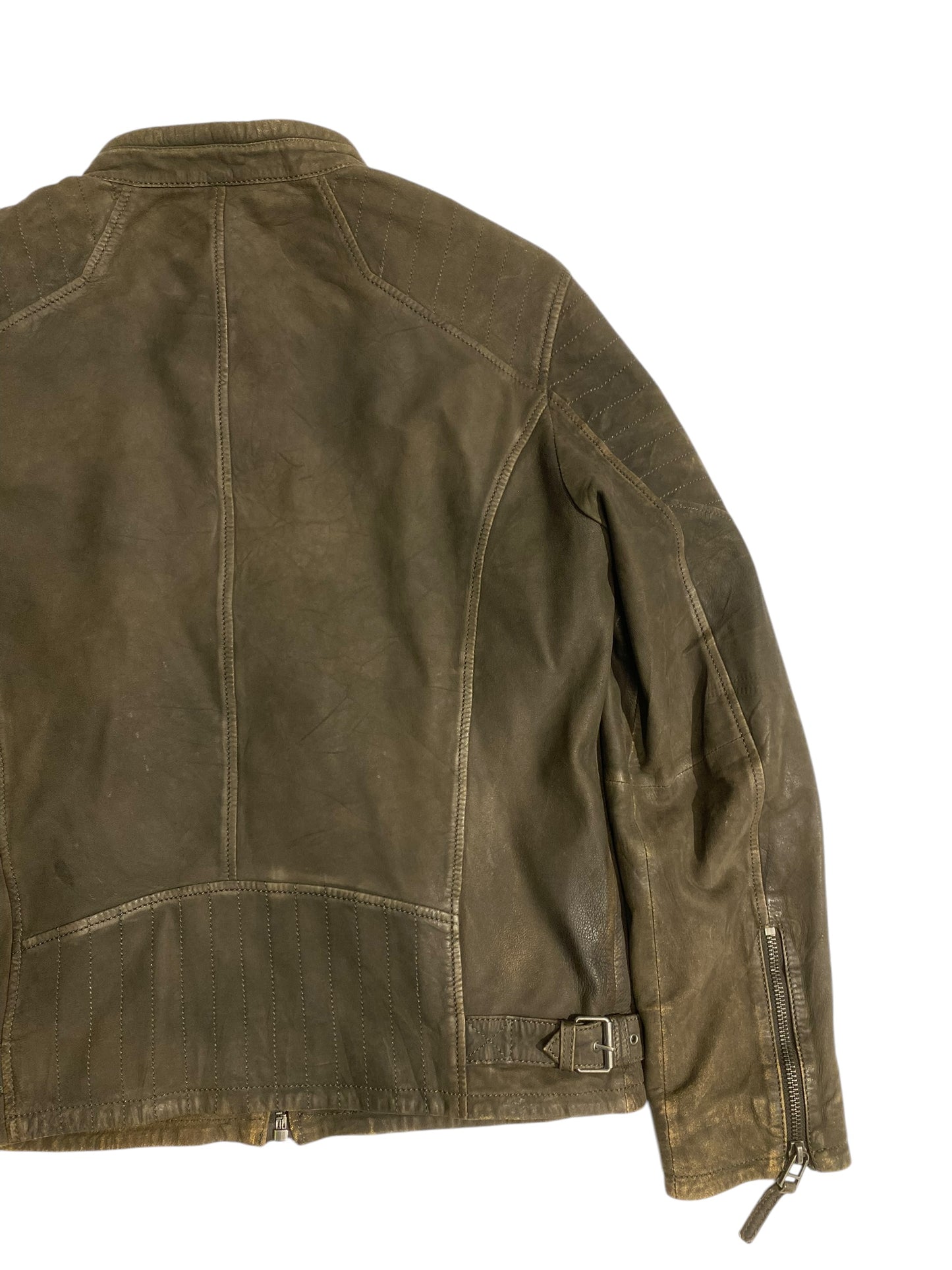 Loud motor leather jacket