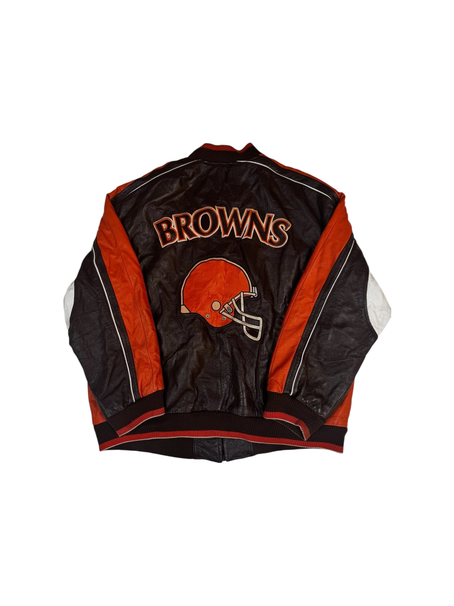 Cleveland browns genuine leather jacket