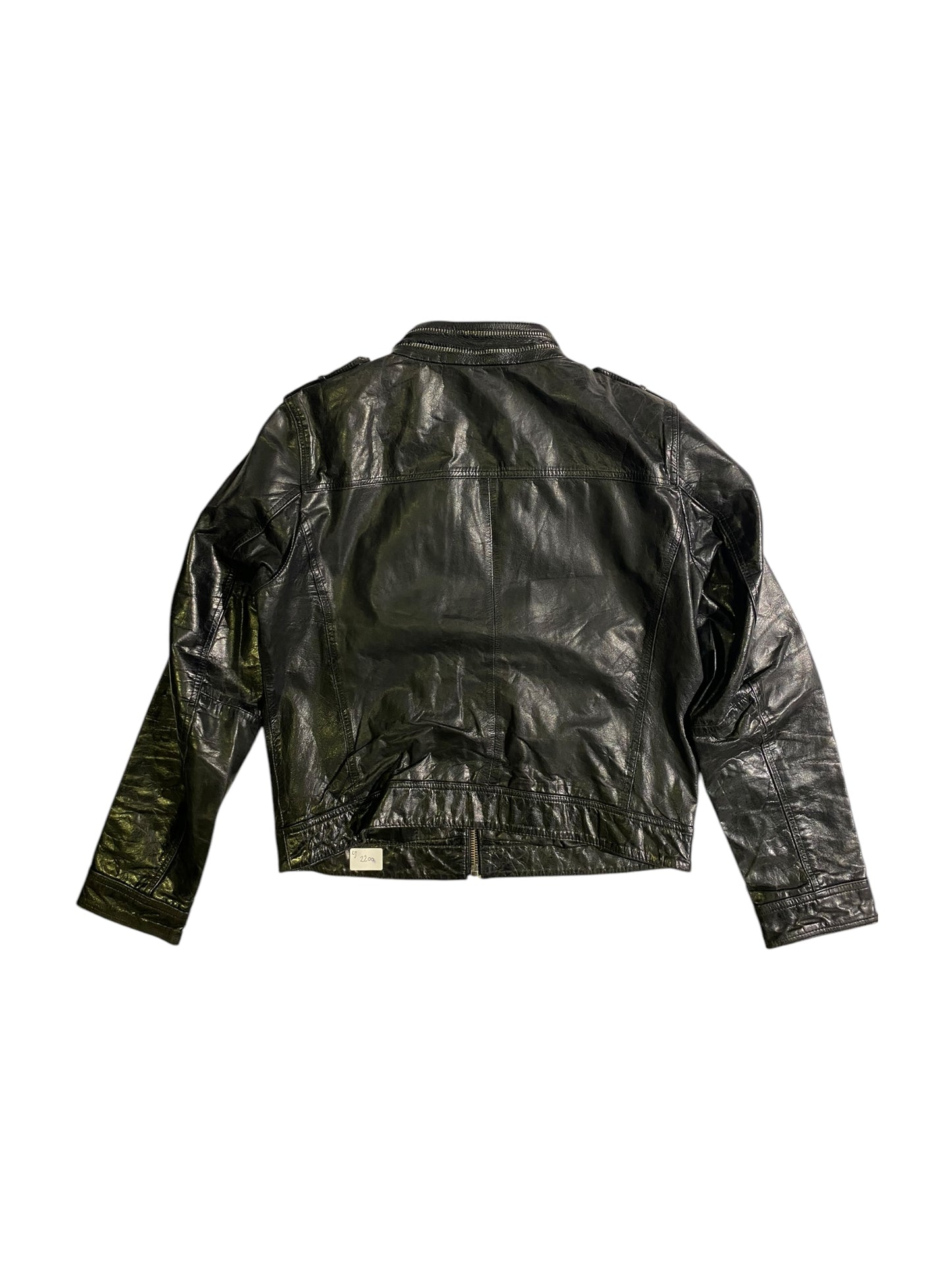 Zara man vintage heavy leather jacket
