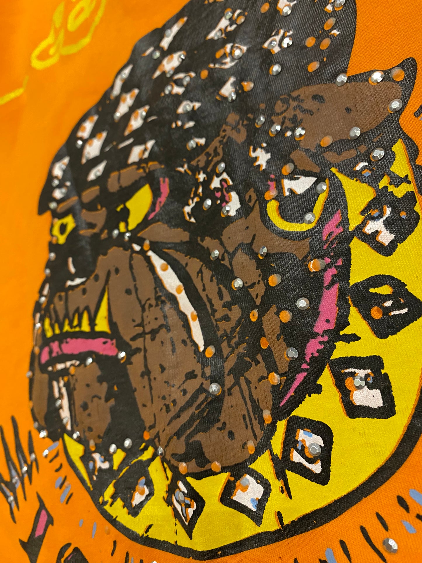 Ed hardy rhinestones Los Angeles tee