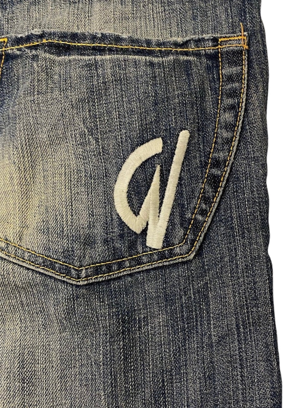 Rock'n roll WOP vintage embroidered jeans