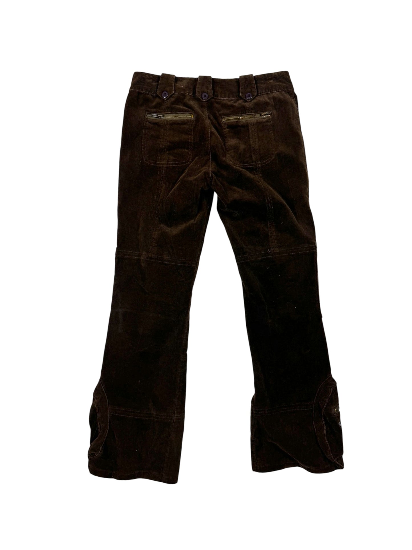 Max & Jenny velvet brown cargo pants