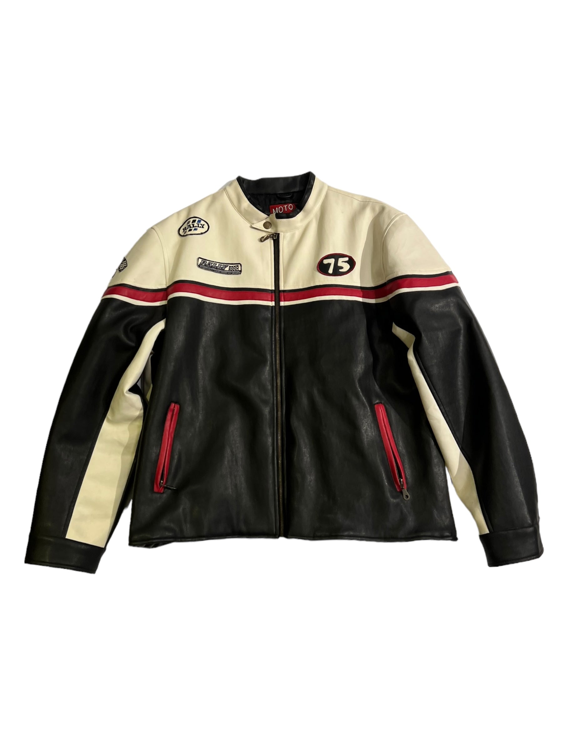 Rally moto leather racing jacket – Яetrospect