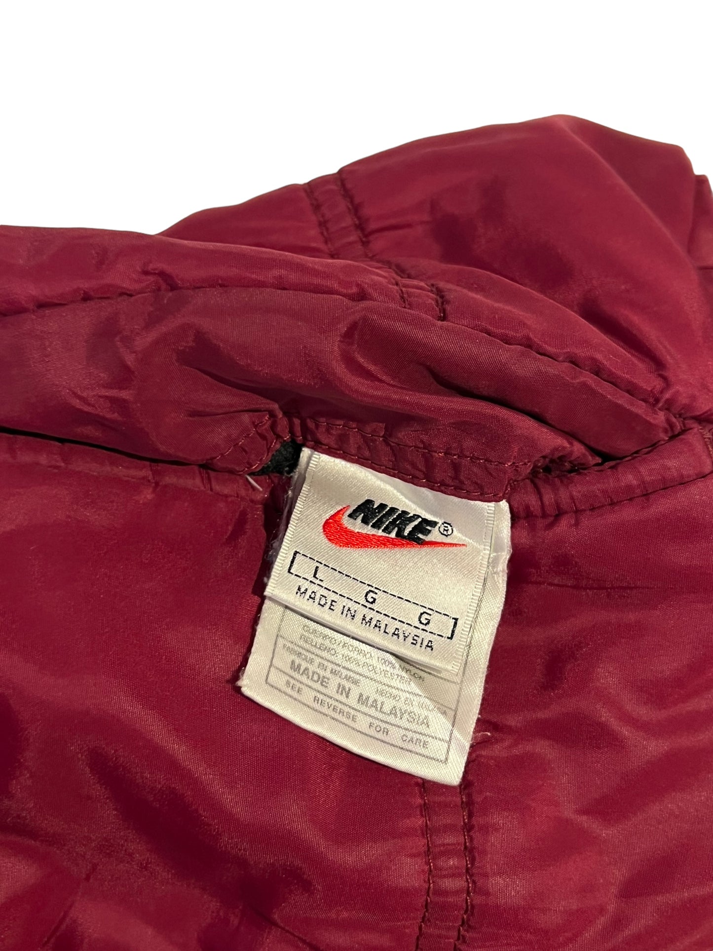 Nike reversible white tag bomber jacket