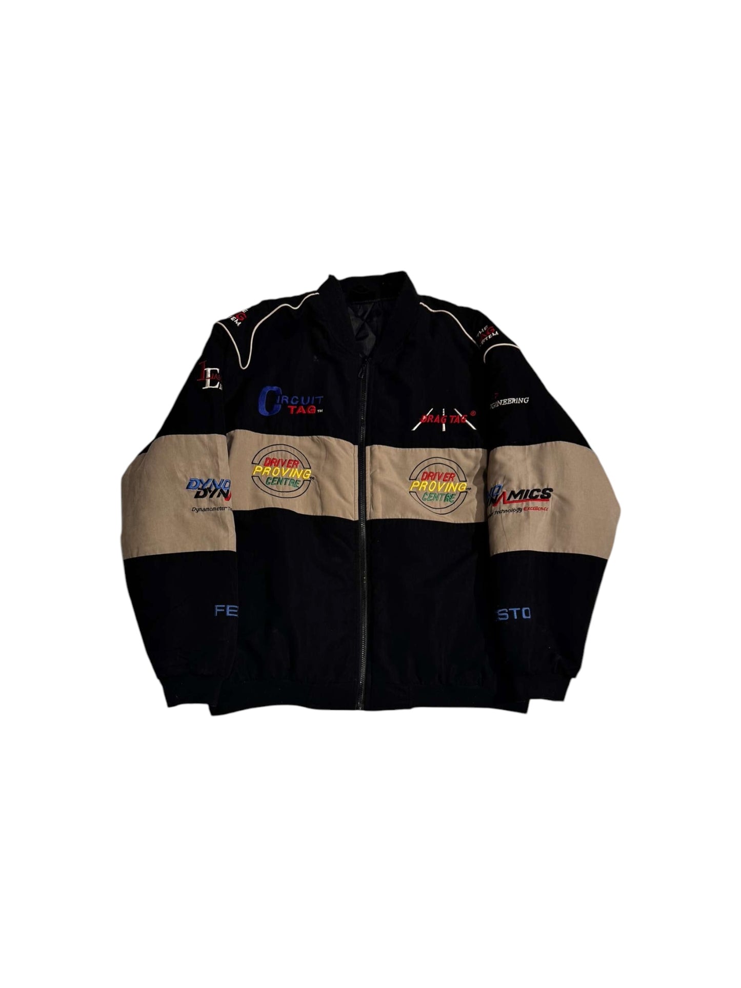 Drag-tag racing jacket