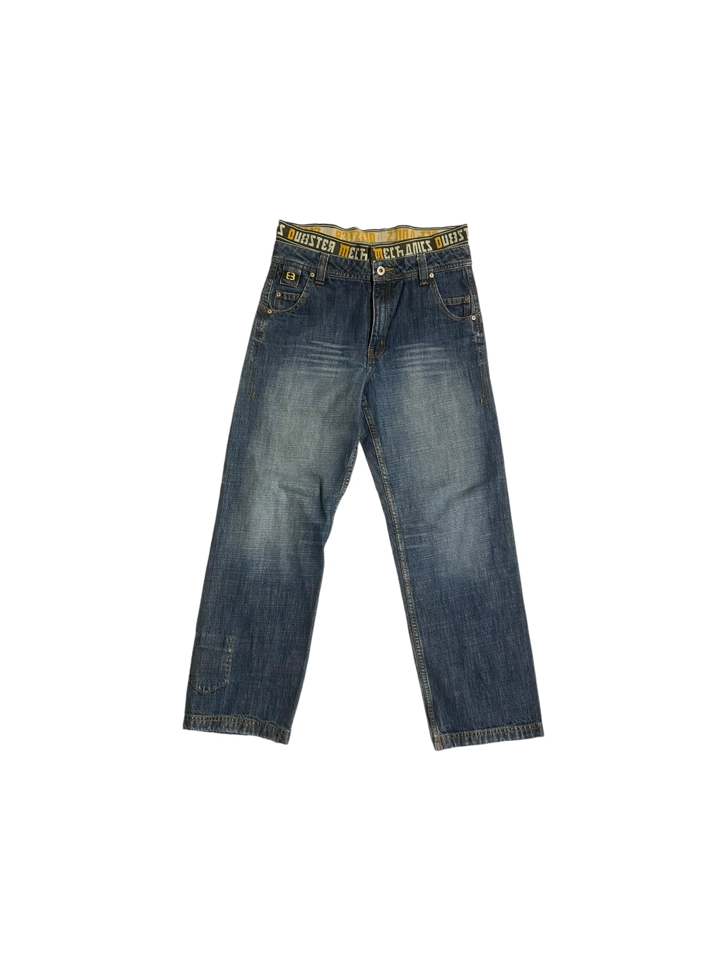 Dubster printed baggy jeans