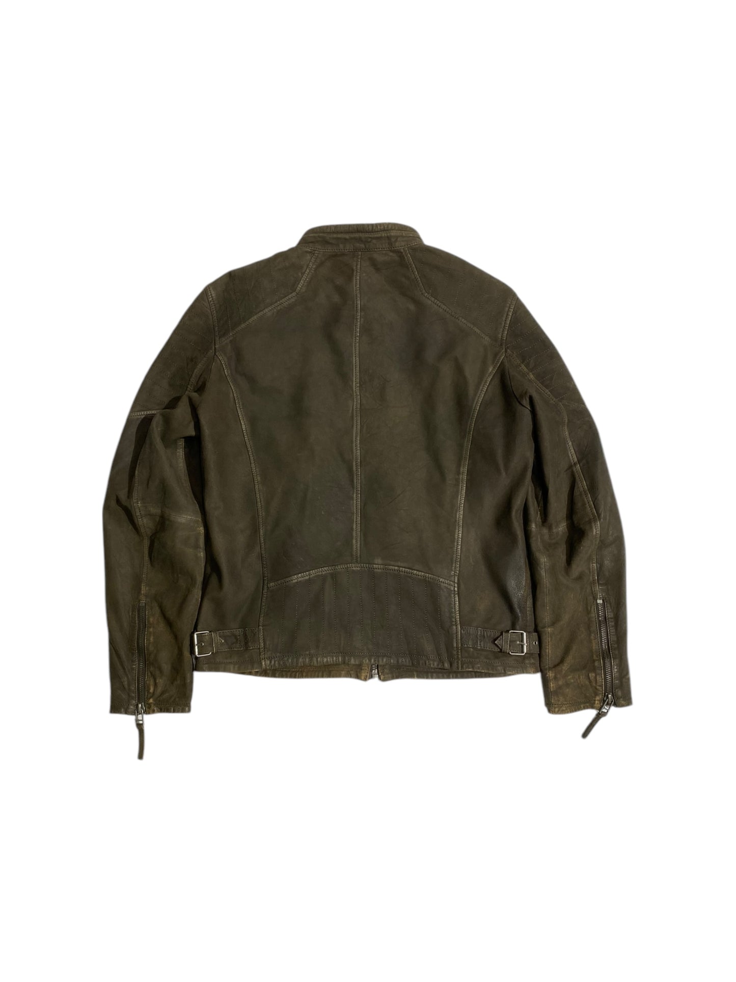 Loud motor leather jacket