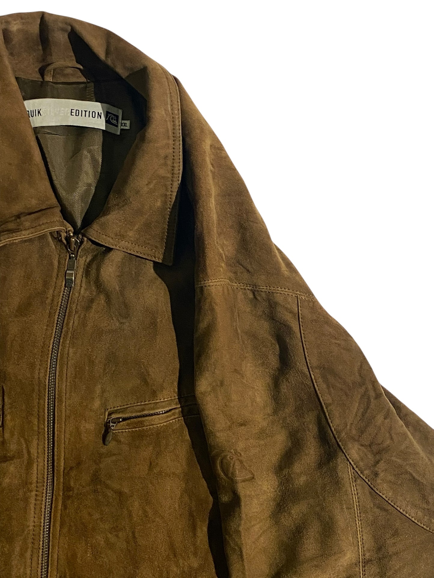 Quicksilver edition heavy leather jacket