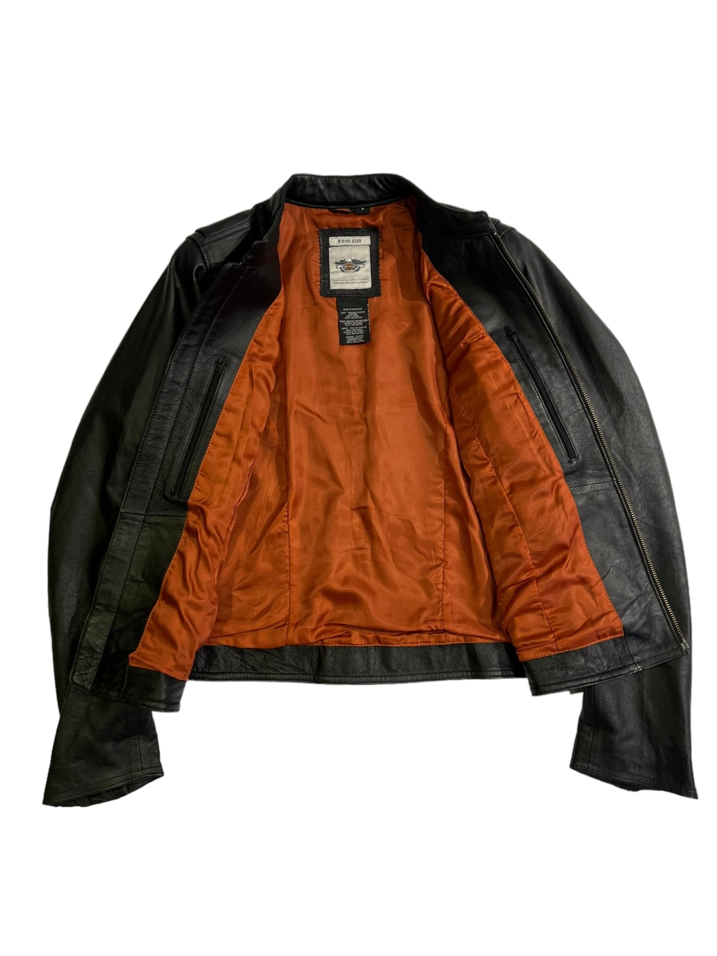 Harley Davison embroidered leather jacket
