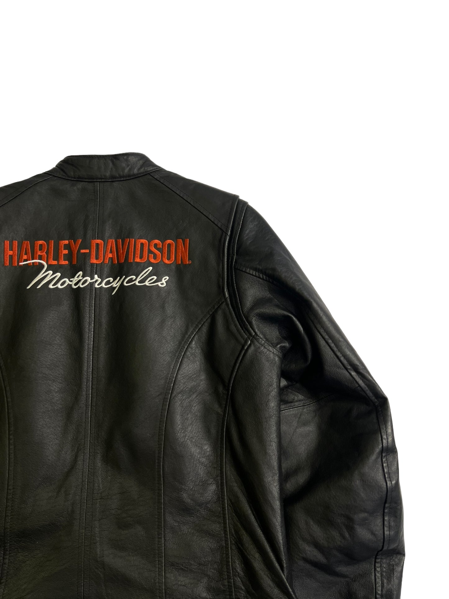 Harley Davison embroidered leather jacket