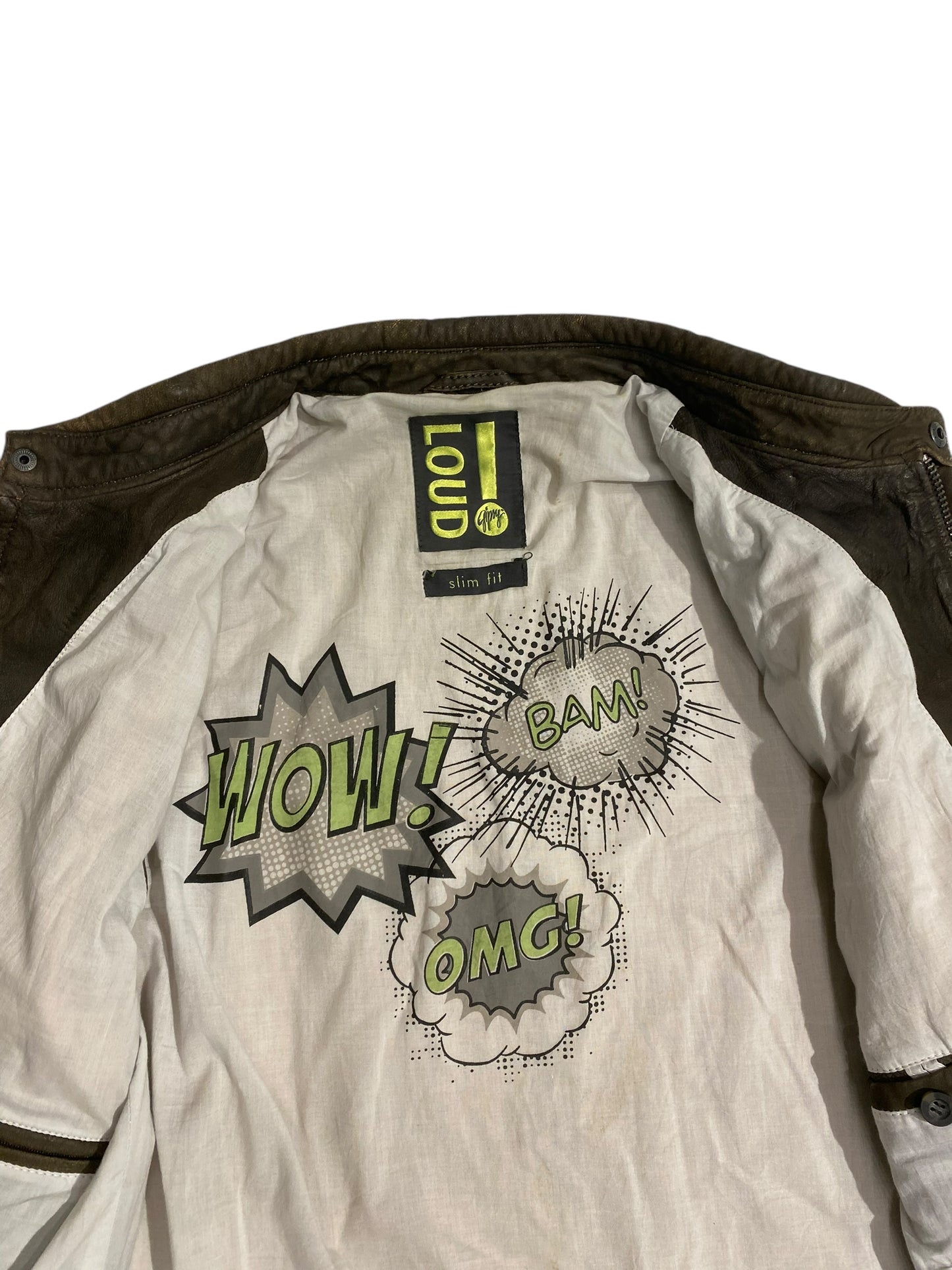 Loud motor leather jacket