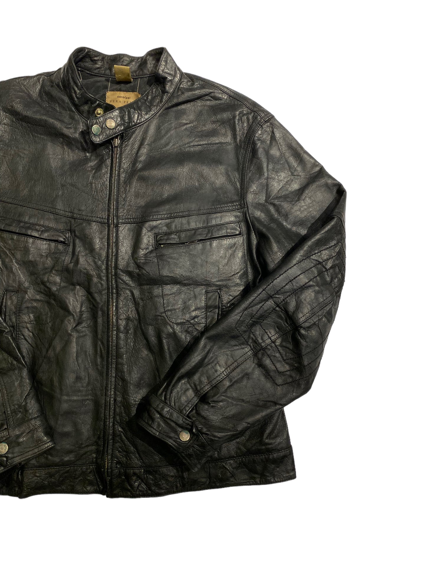Conbipel vera pelle leather jacket