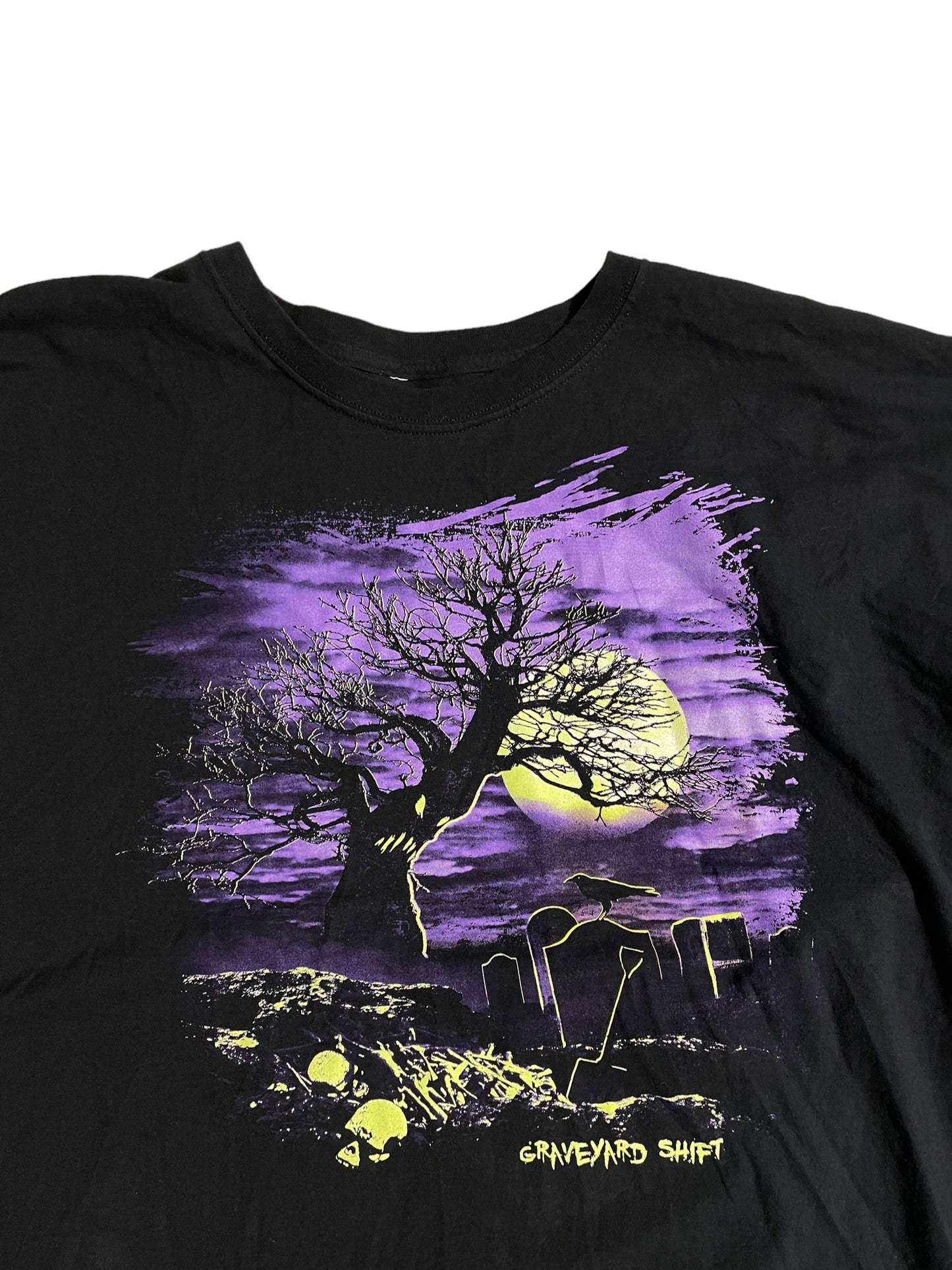 Graveyard shift graphic tee