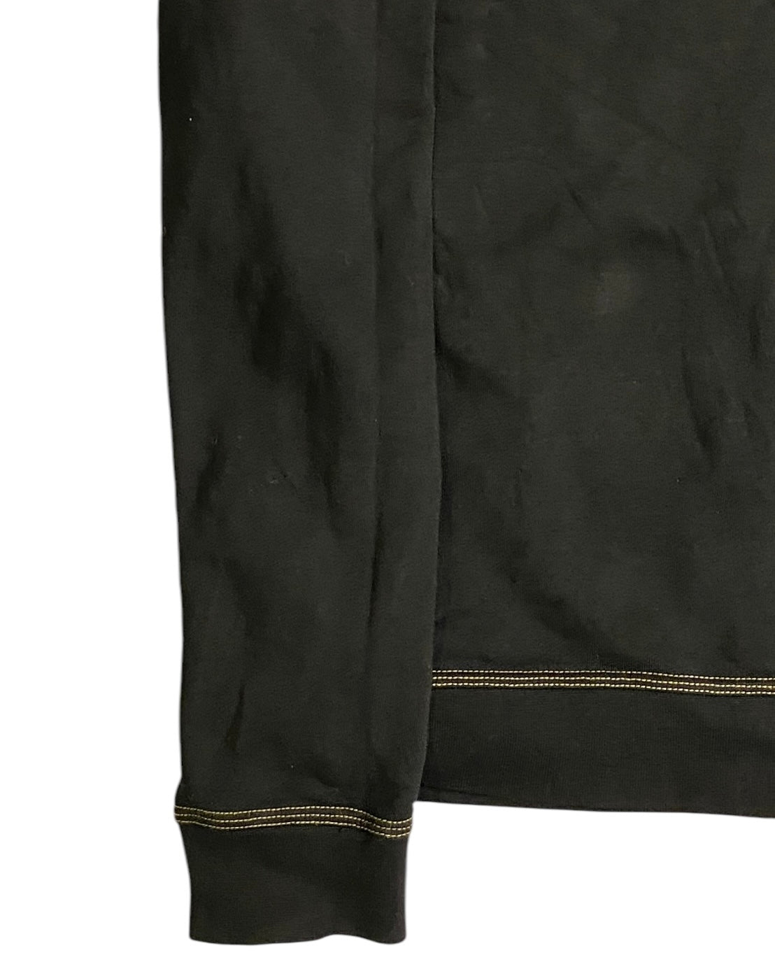 Nike black crewneck with yellow stitching