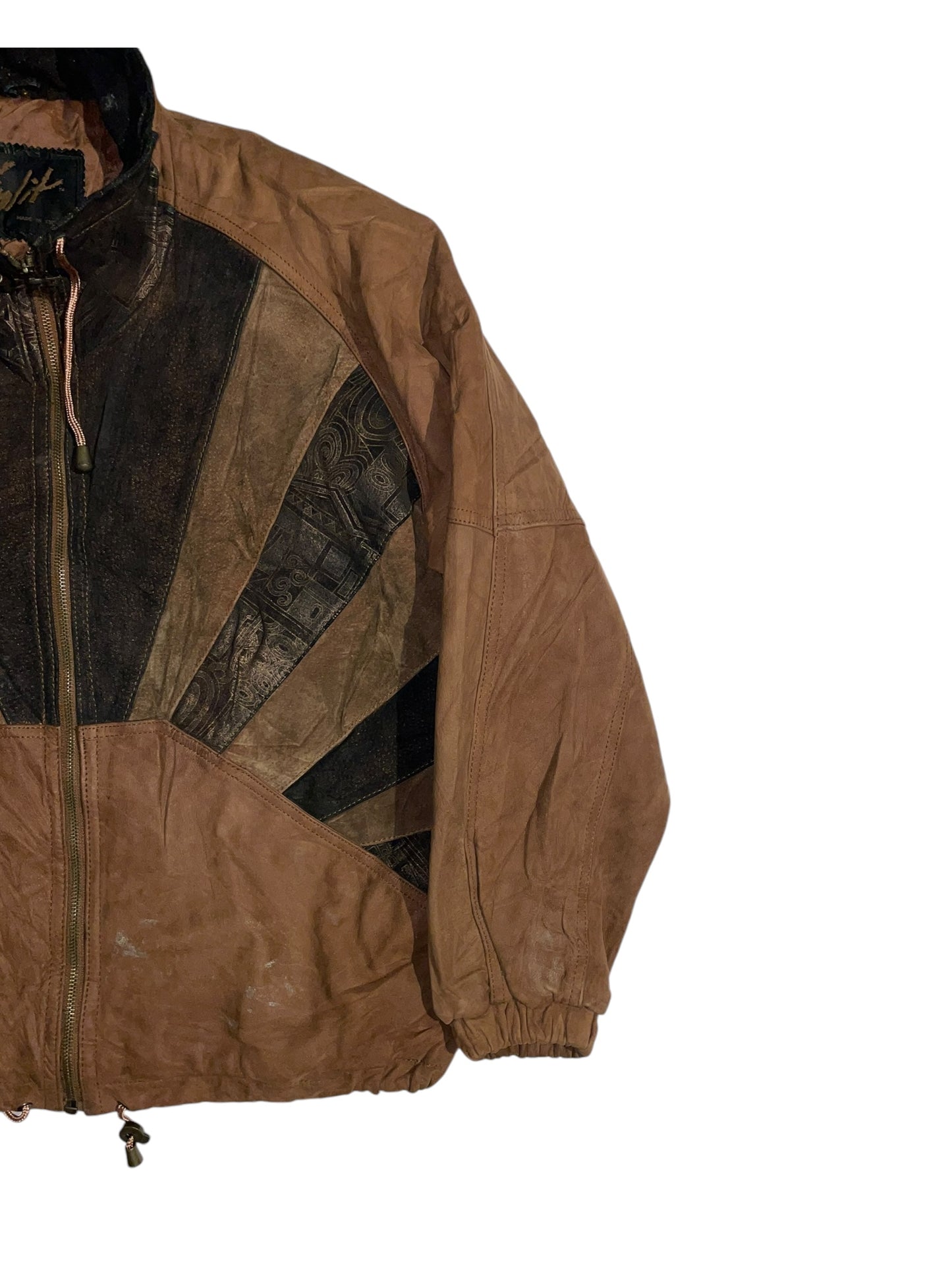 Win-lit sun leather jacket