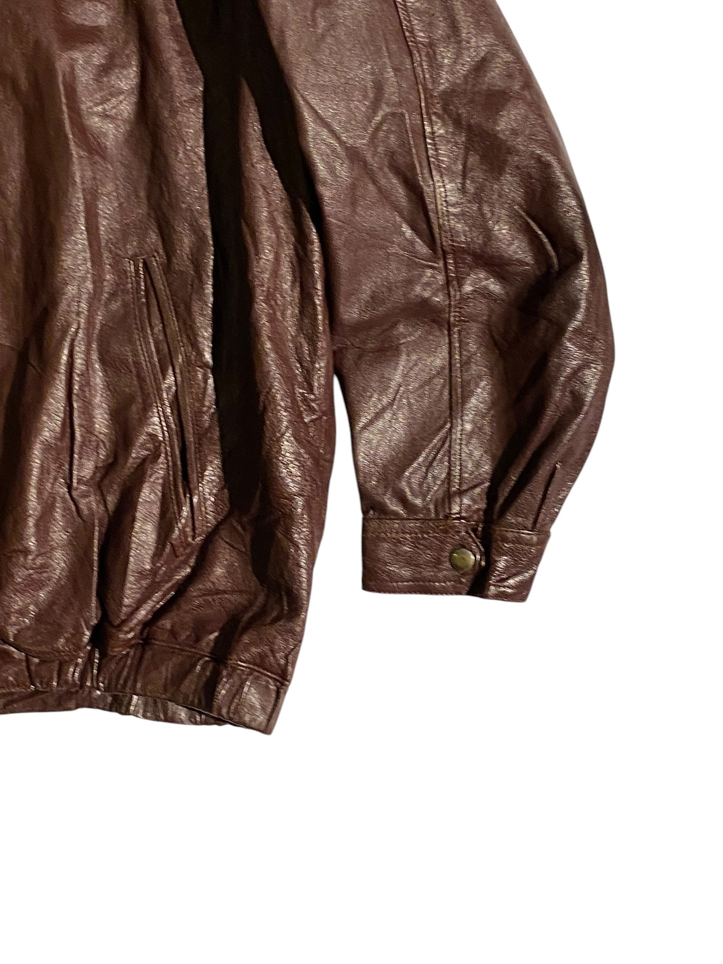 Antilope burgundy leather jacket