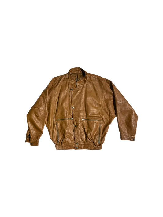 Vera Pelle brown Italian leather jacket