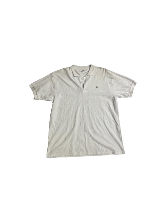 Lacoste white polo tee
