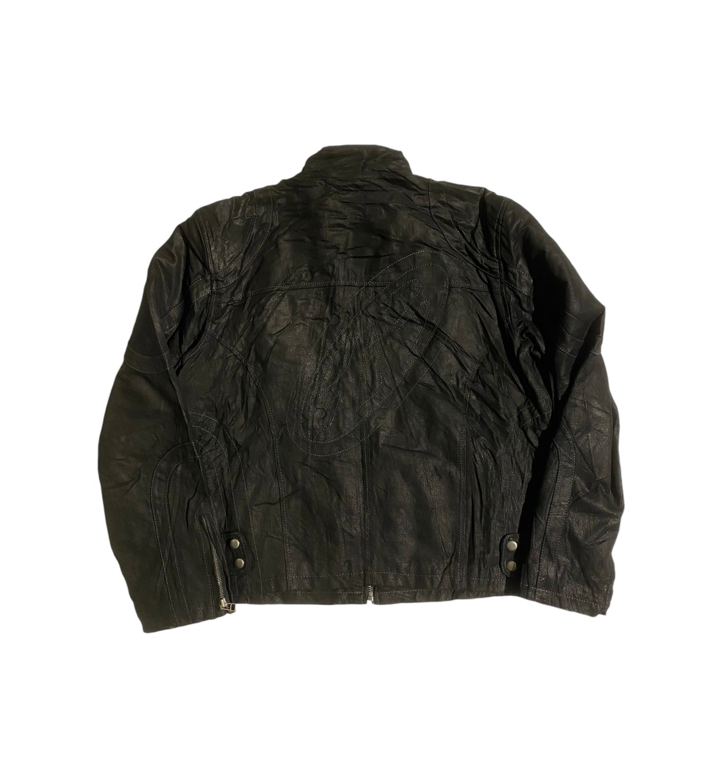 Copy right heavy leather jacket