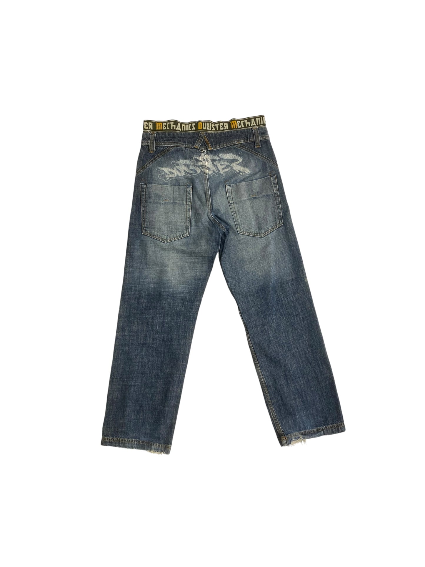 Dubster printed baggy jeans