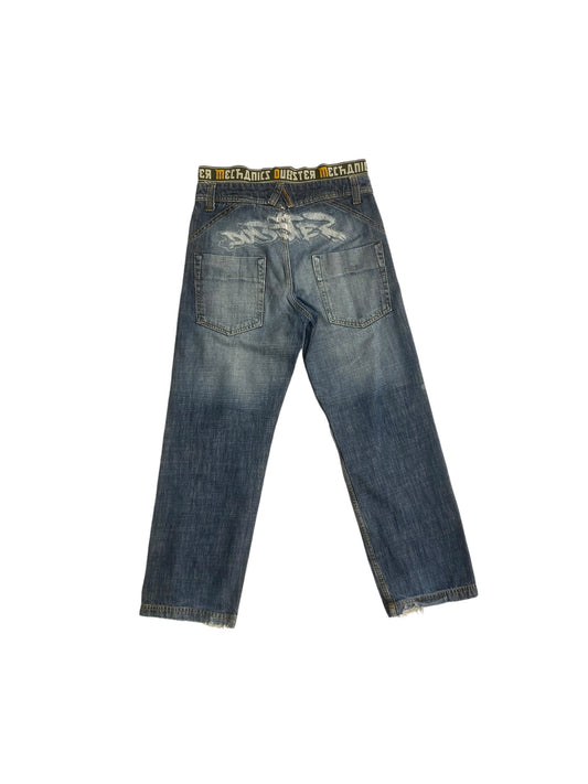 Dubster printed baggy jeans