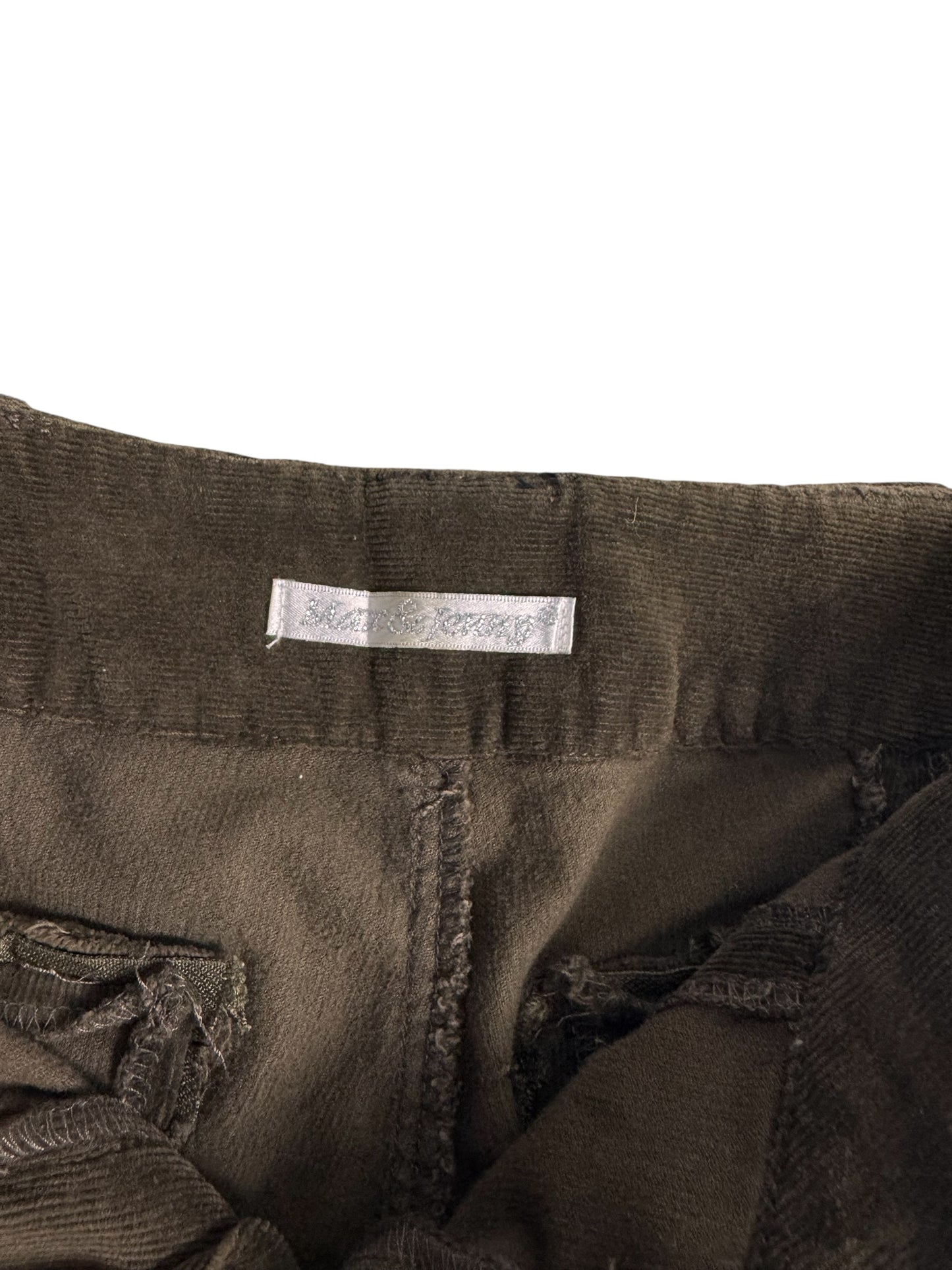 Max & Jenny velvet brown cargo pants