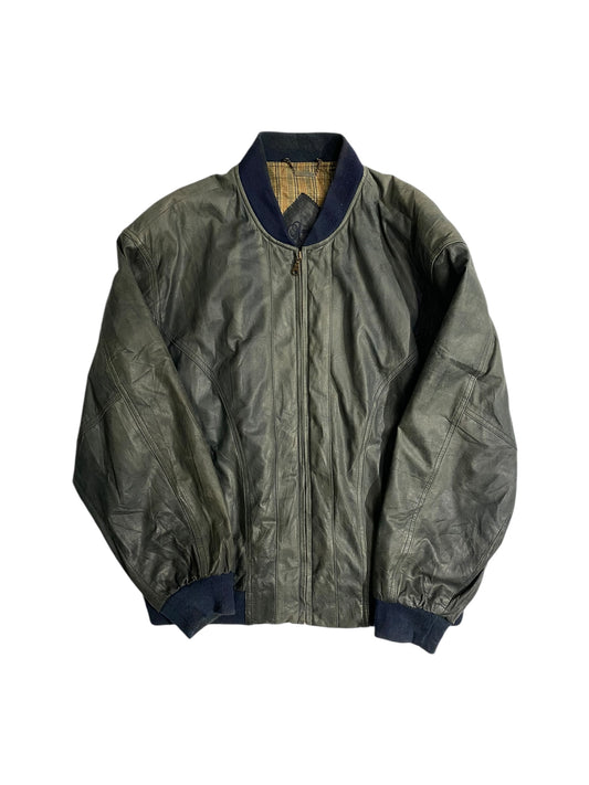 Viacortesa washed japanese leather jacket
