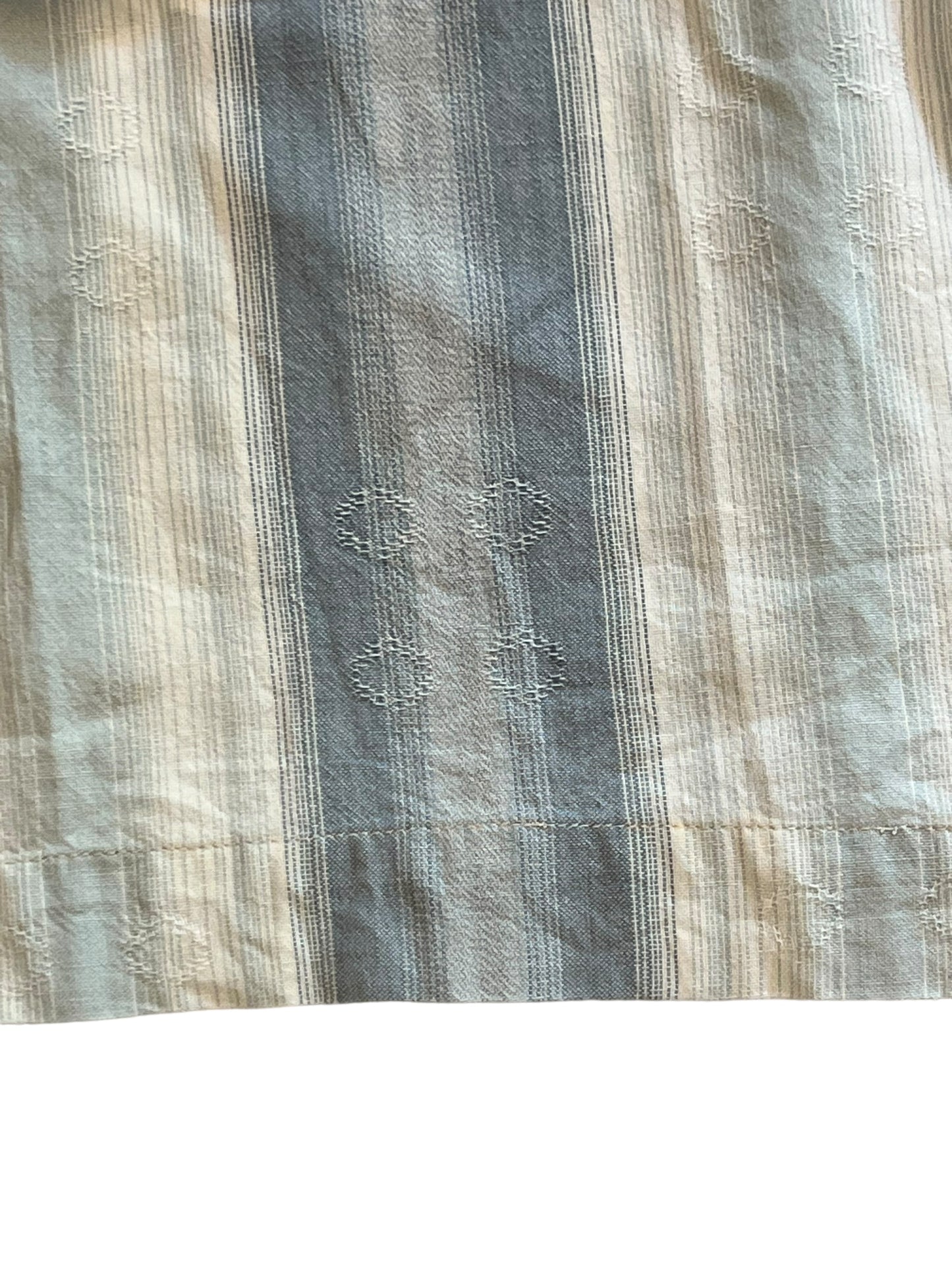 Rusty blue embroidered summer shirt