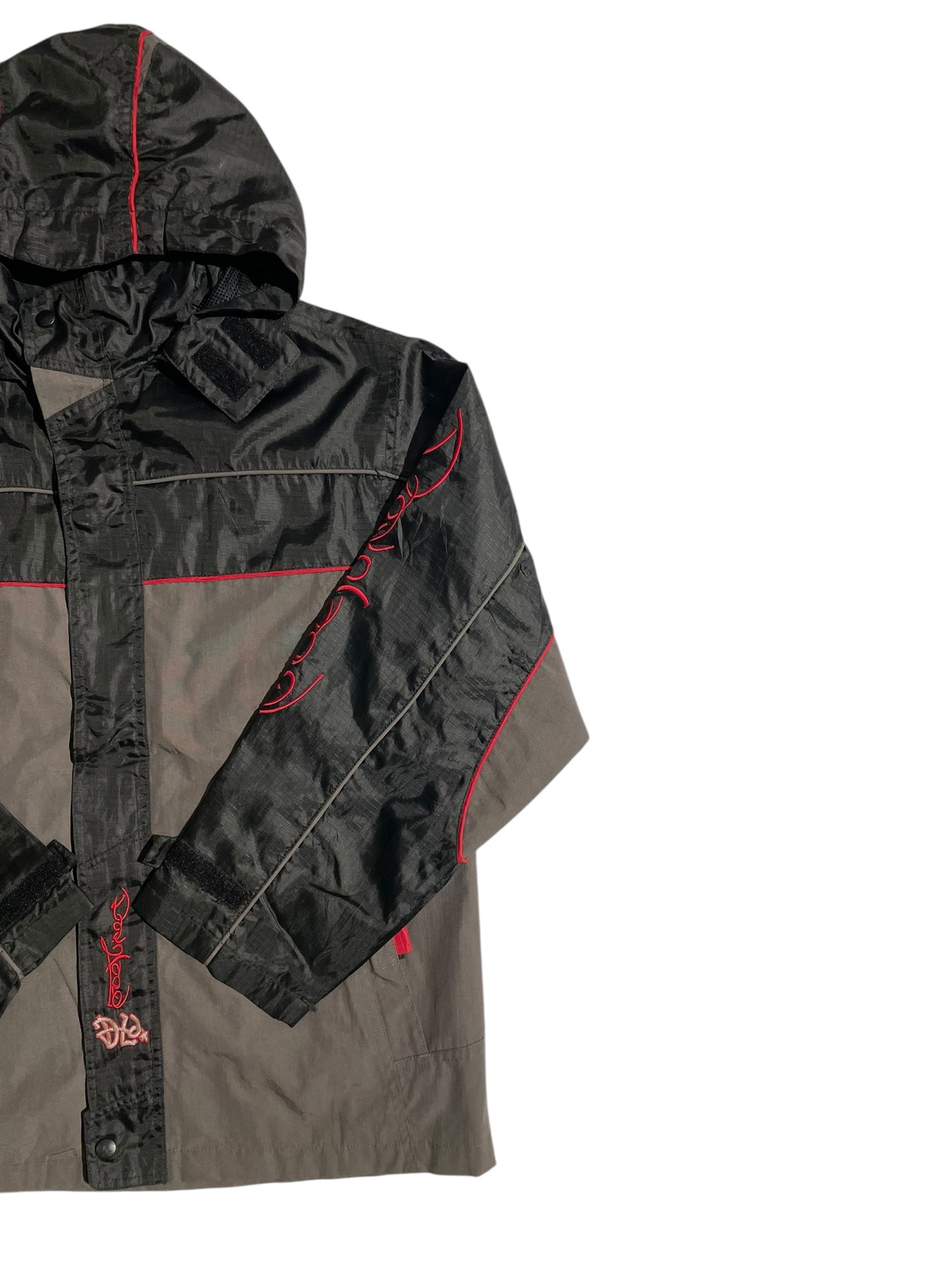 Here & there y2k embroidered windbreaker jacket
