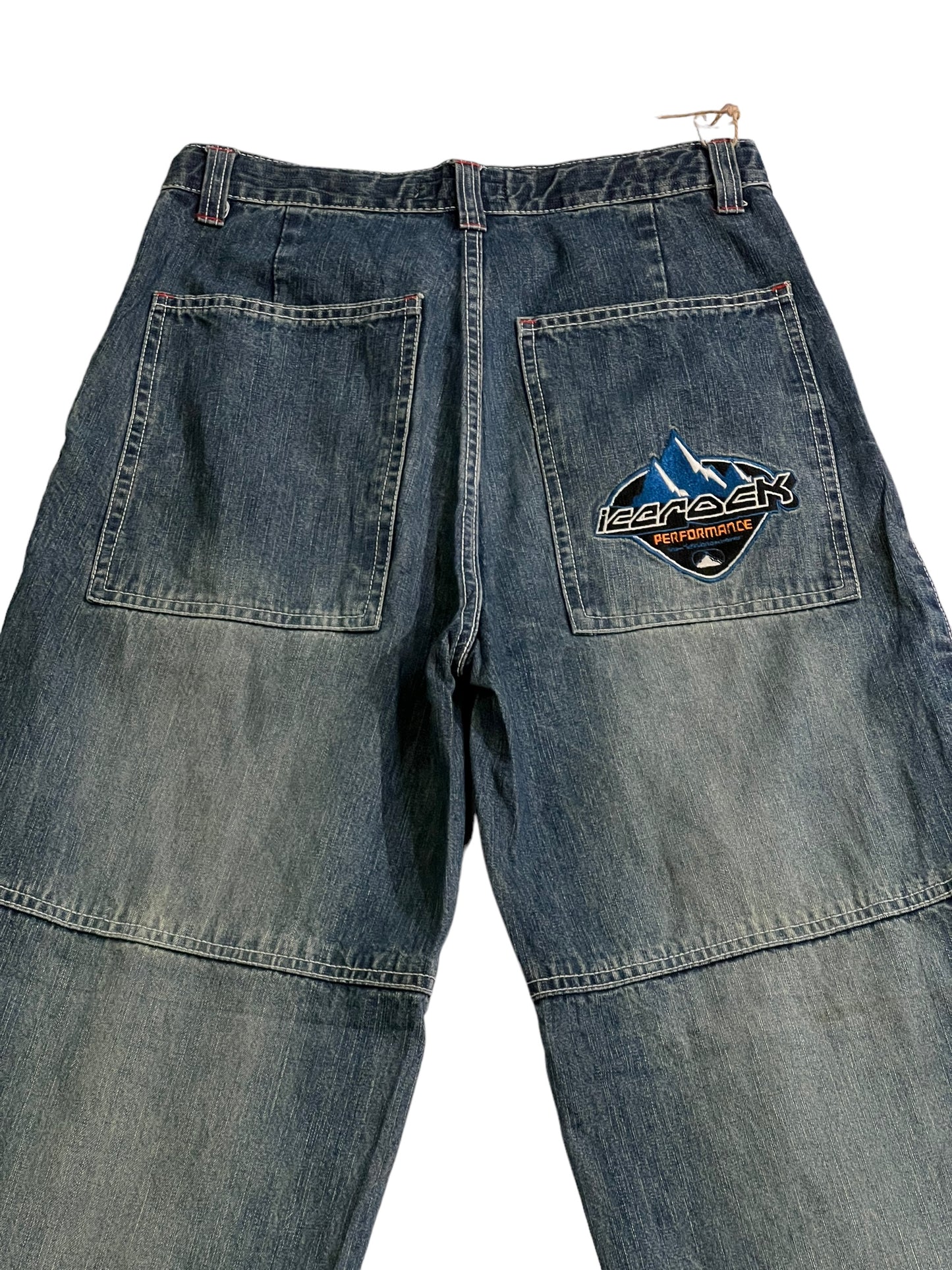 T-K-F Ice-rock embroidered jeans