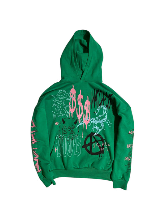 New Yorker graffiti hoodie