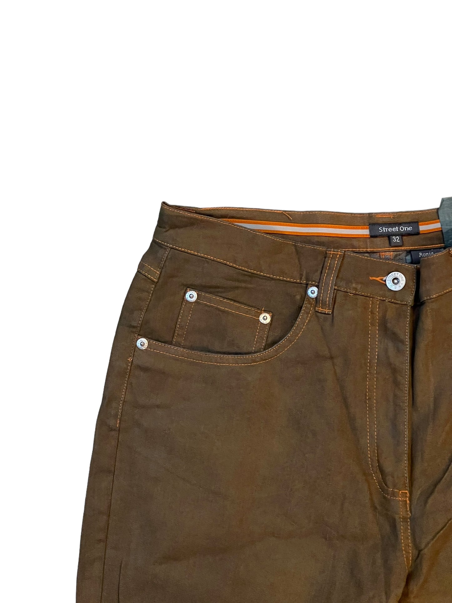 Street One stitched brown jeans