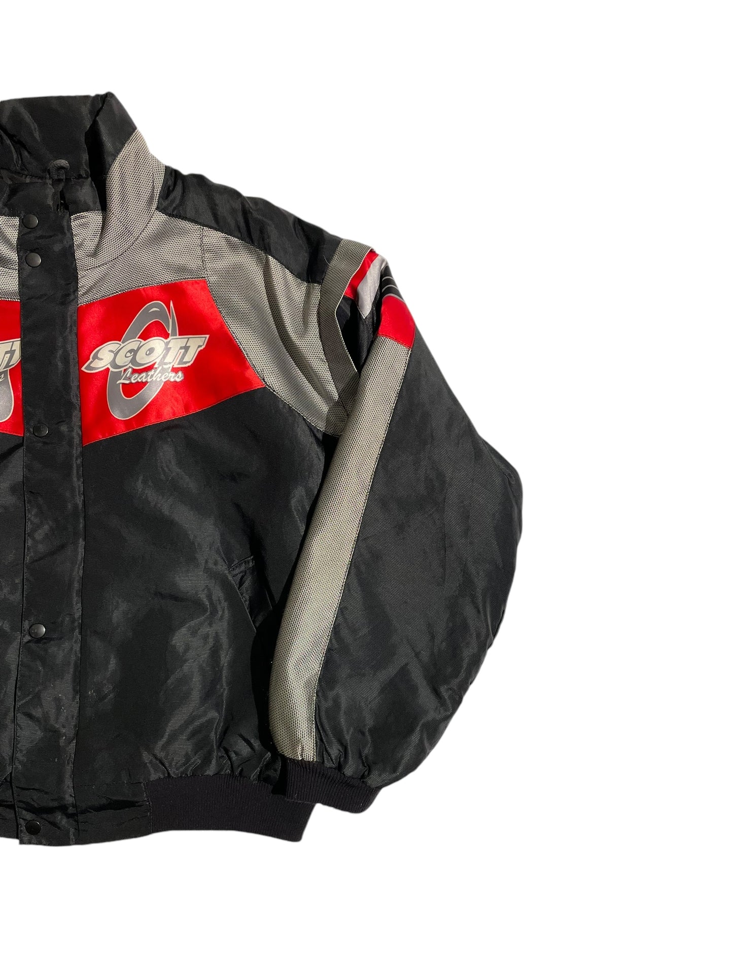 Scott leathers printed racer jacket