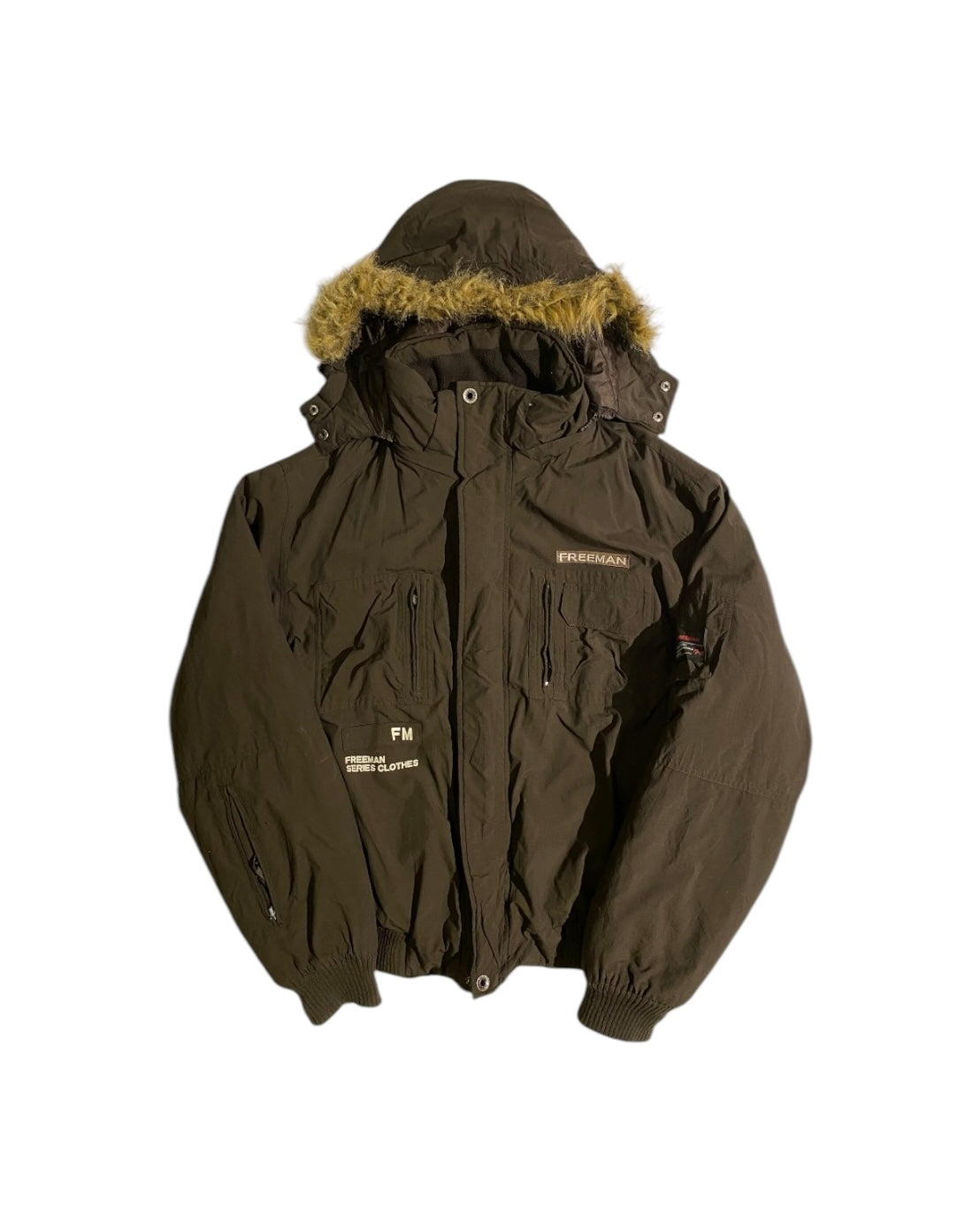 Freeman heavy fur lined hood jacket