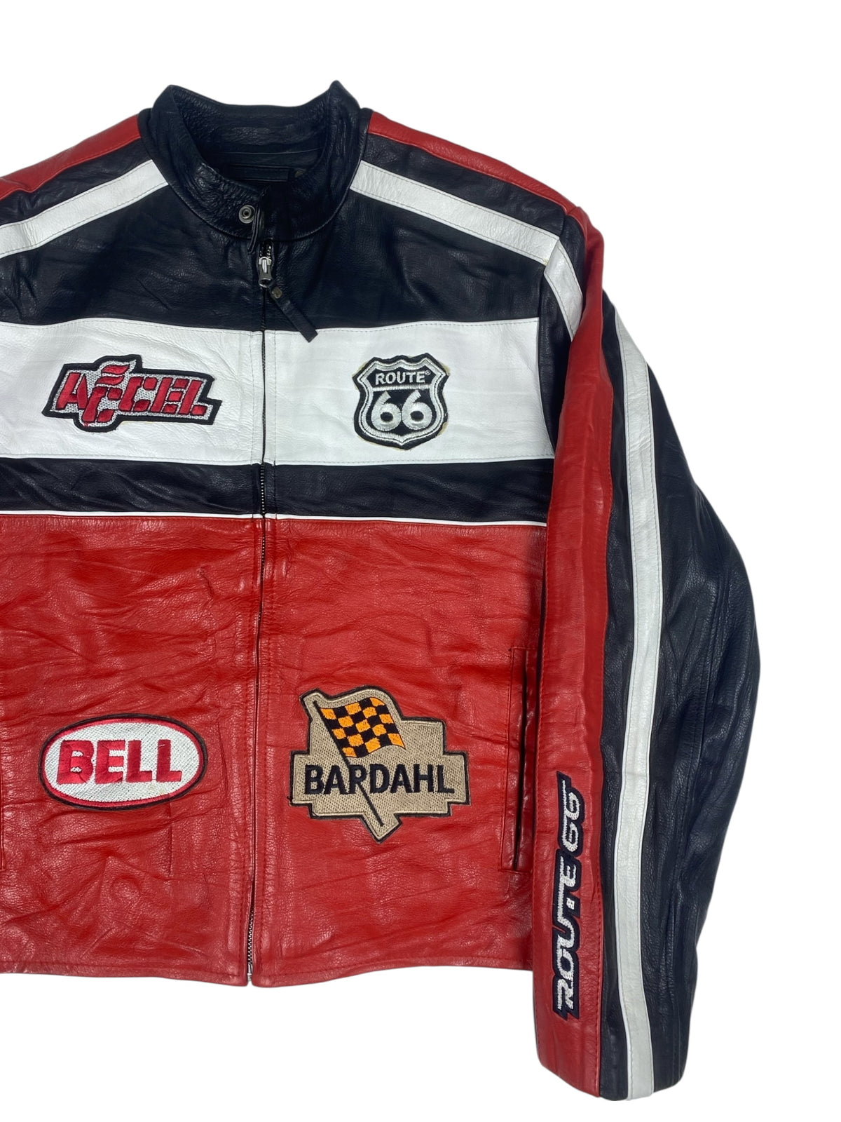 Route 66 leather racing jacket