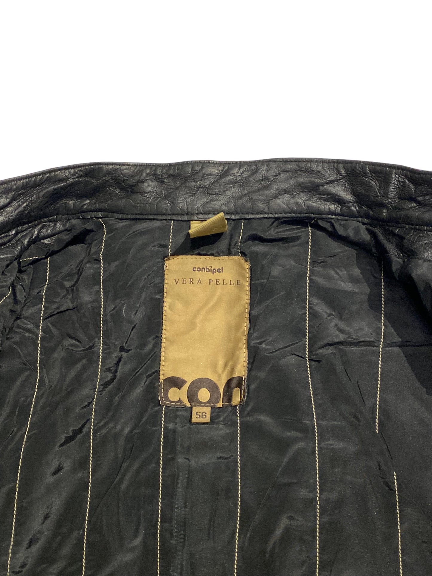 Conbipel vera pelle leather jacket