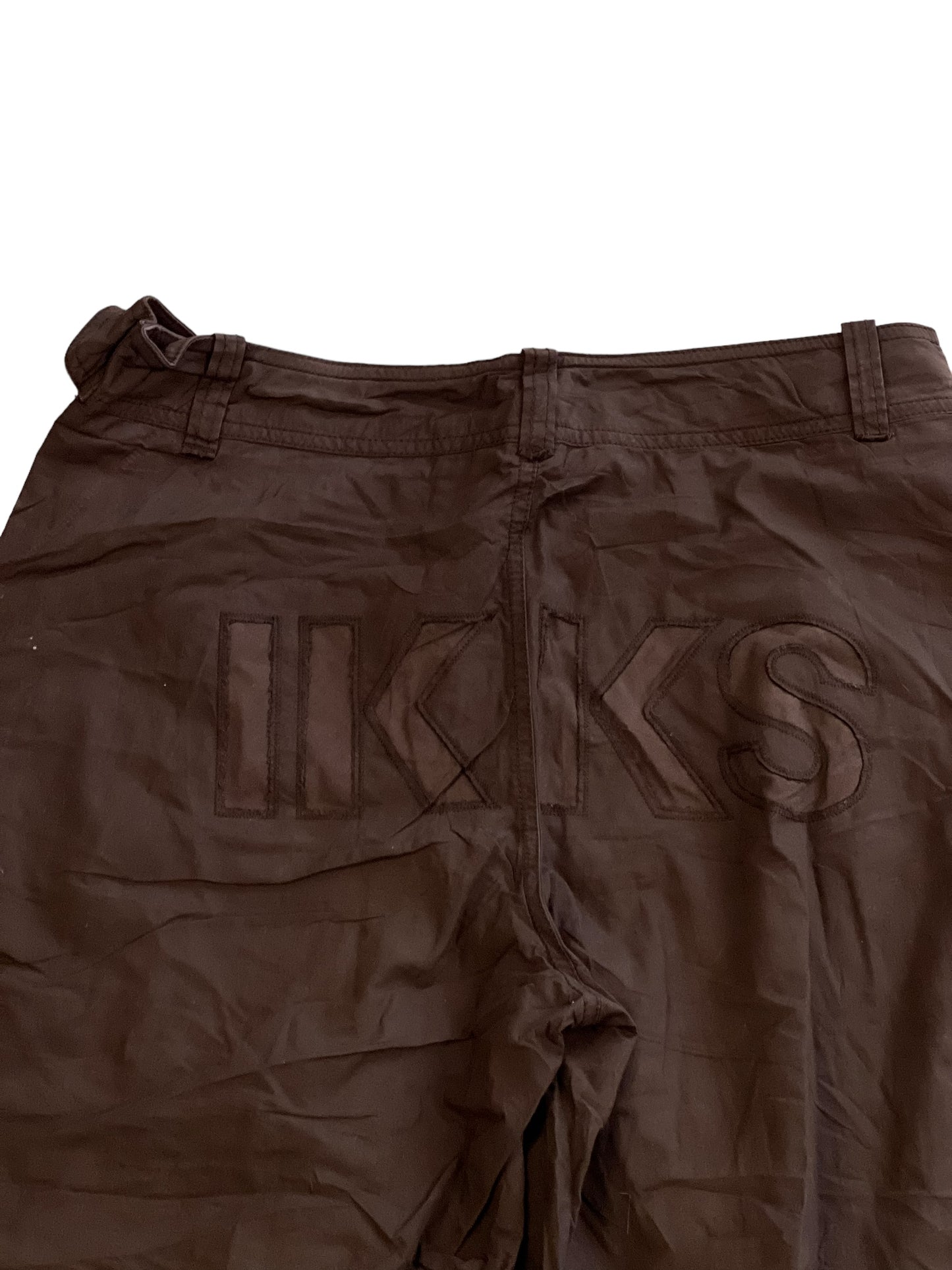 IKKS Culture embroidered japanese baggy cargos