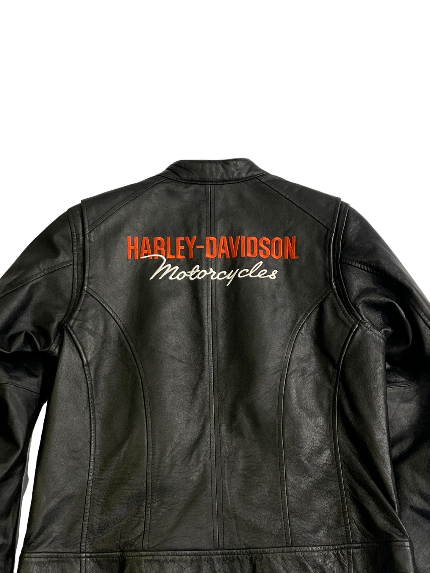 Harley Davison embroidered leather jacket