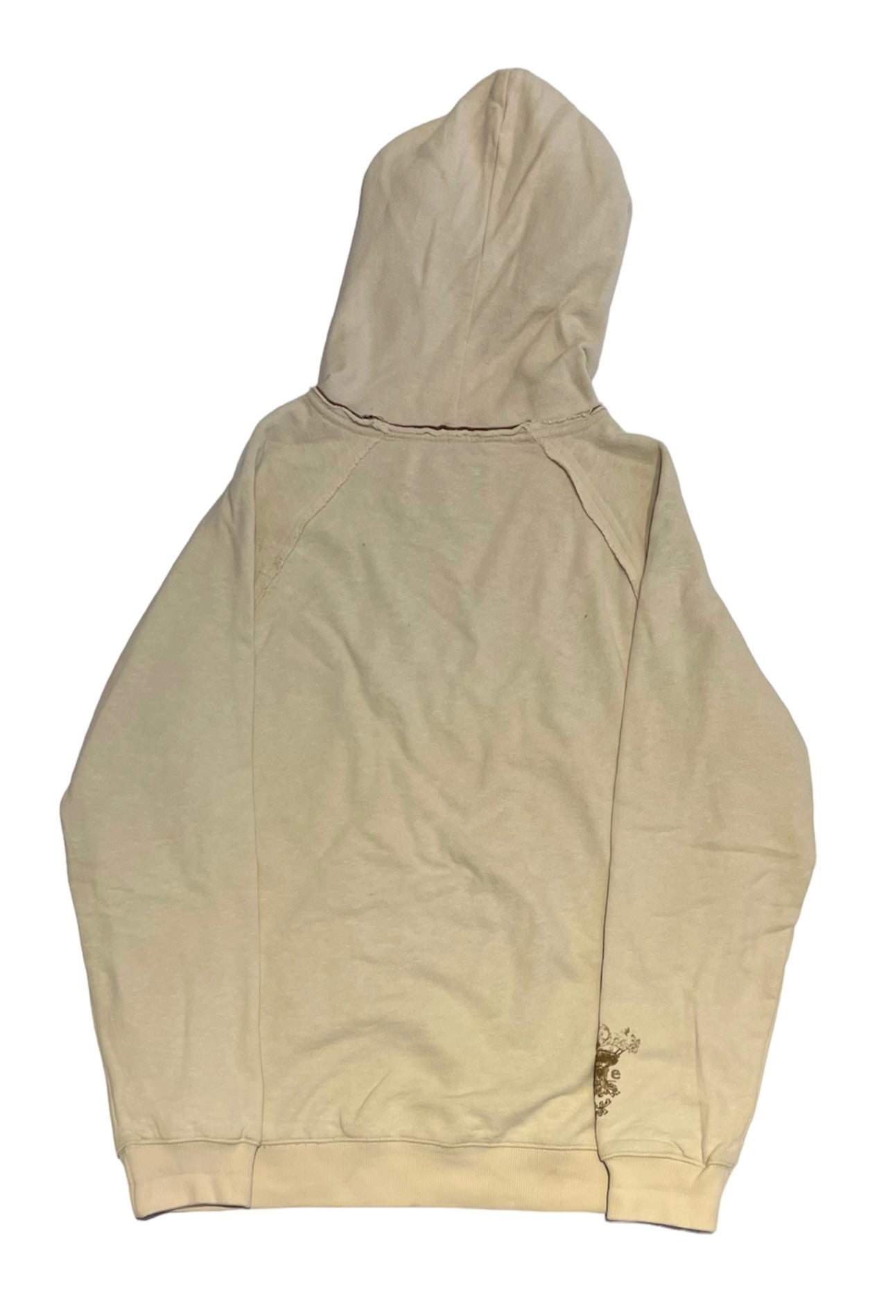 Fat face printed y2k distressed hoodie