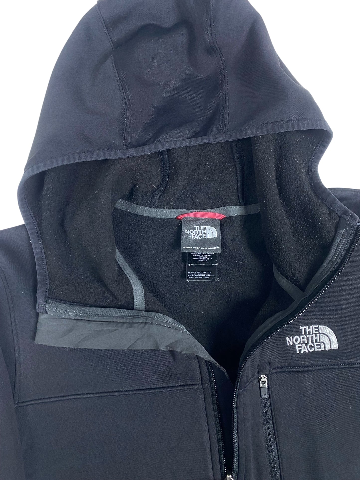 The North Face black windbreaker