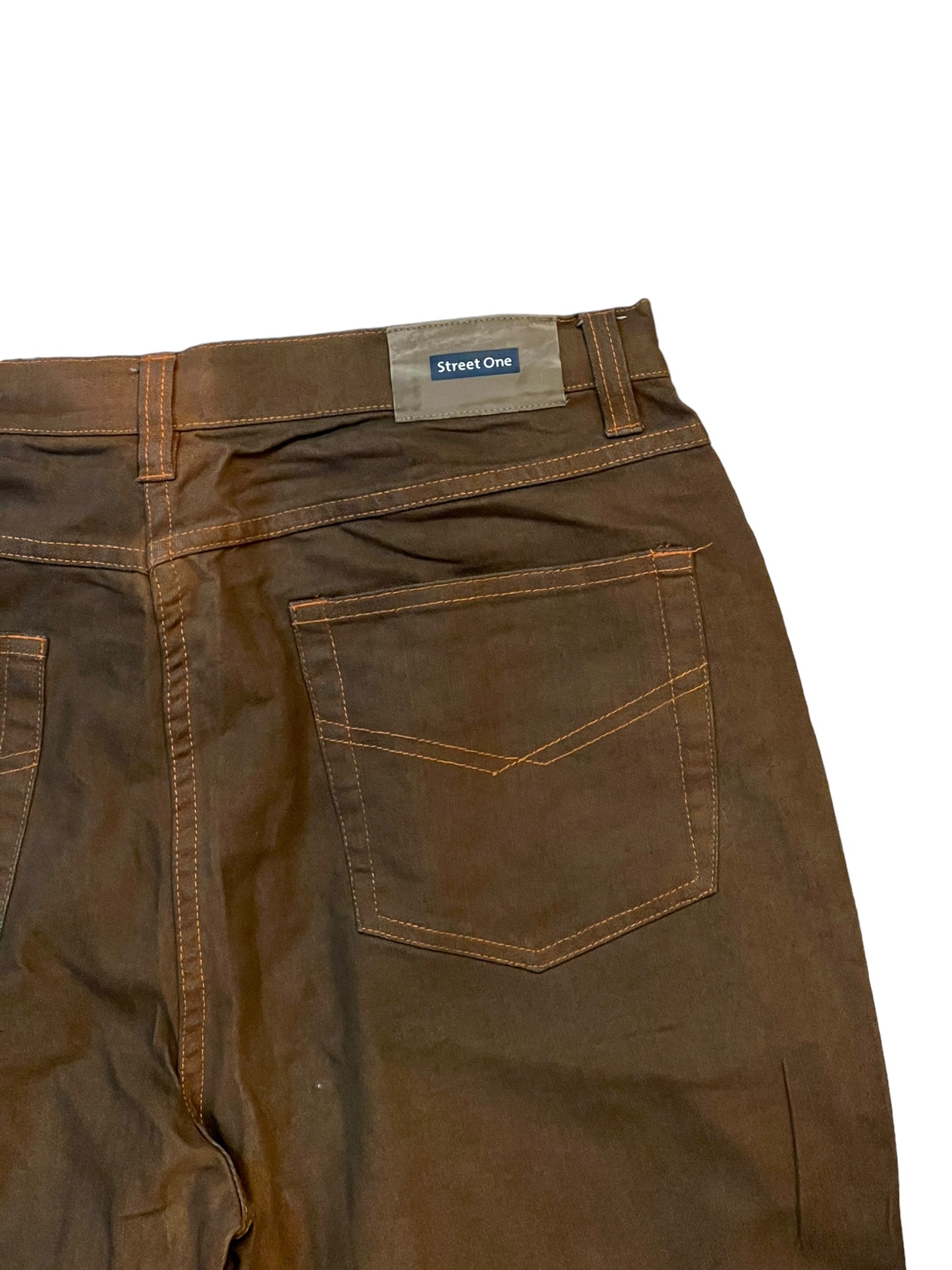Street One stitched brown jeans