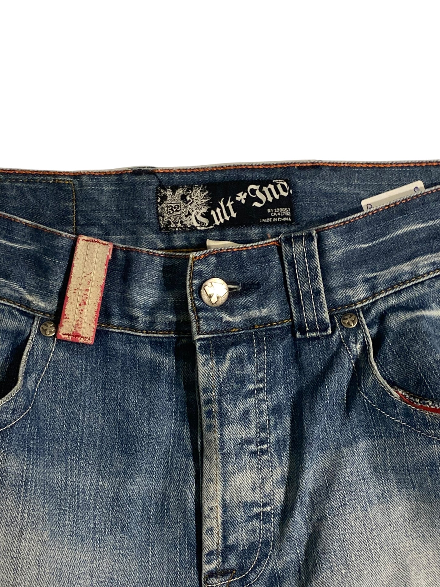 Cult industries baggy embroidered y2k jeans