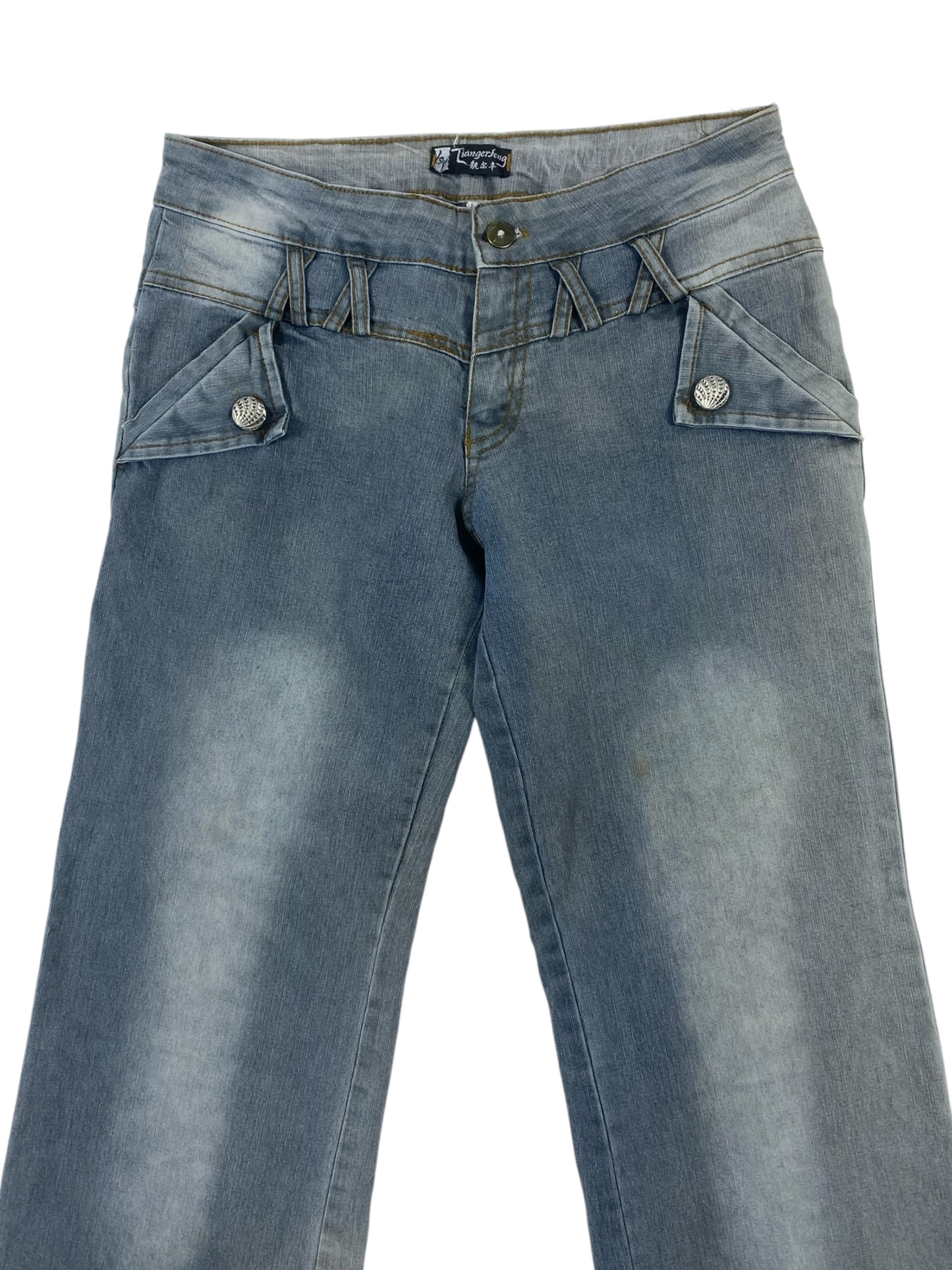 Tiangerfeng vintage bootcut denim jeans