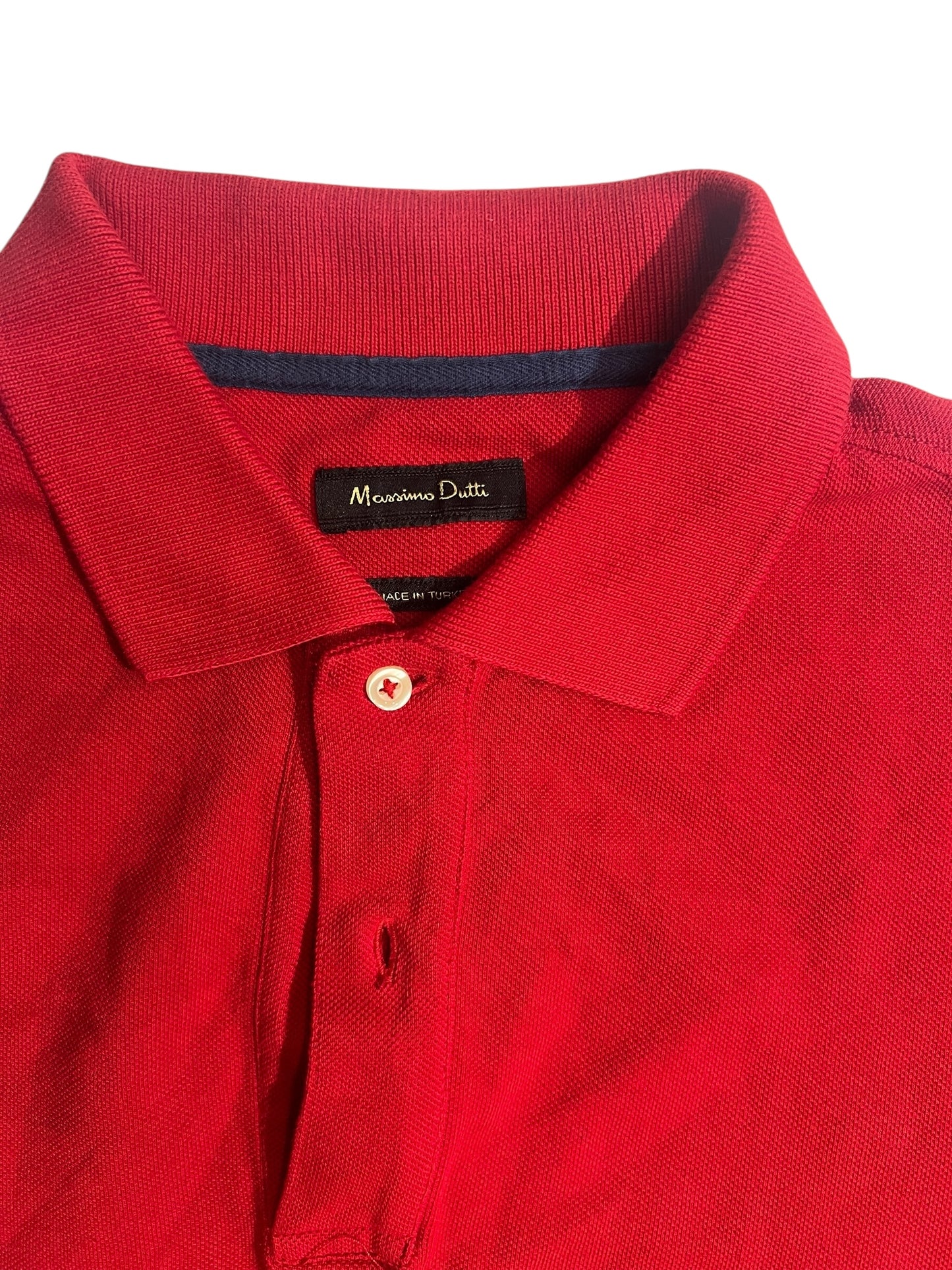 Massimo Dutti red polo tee